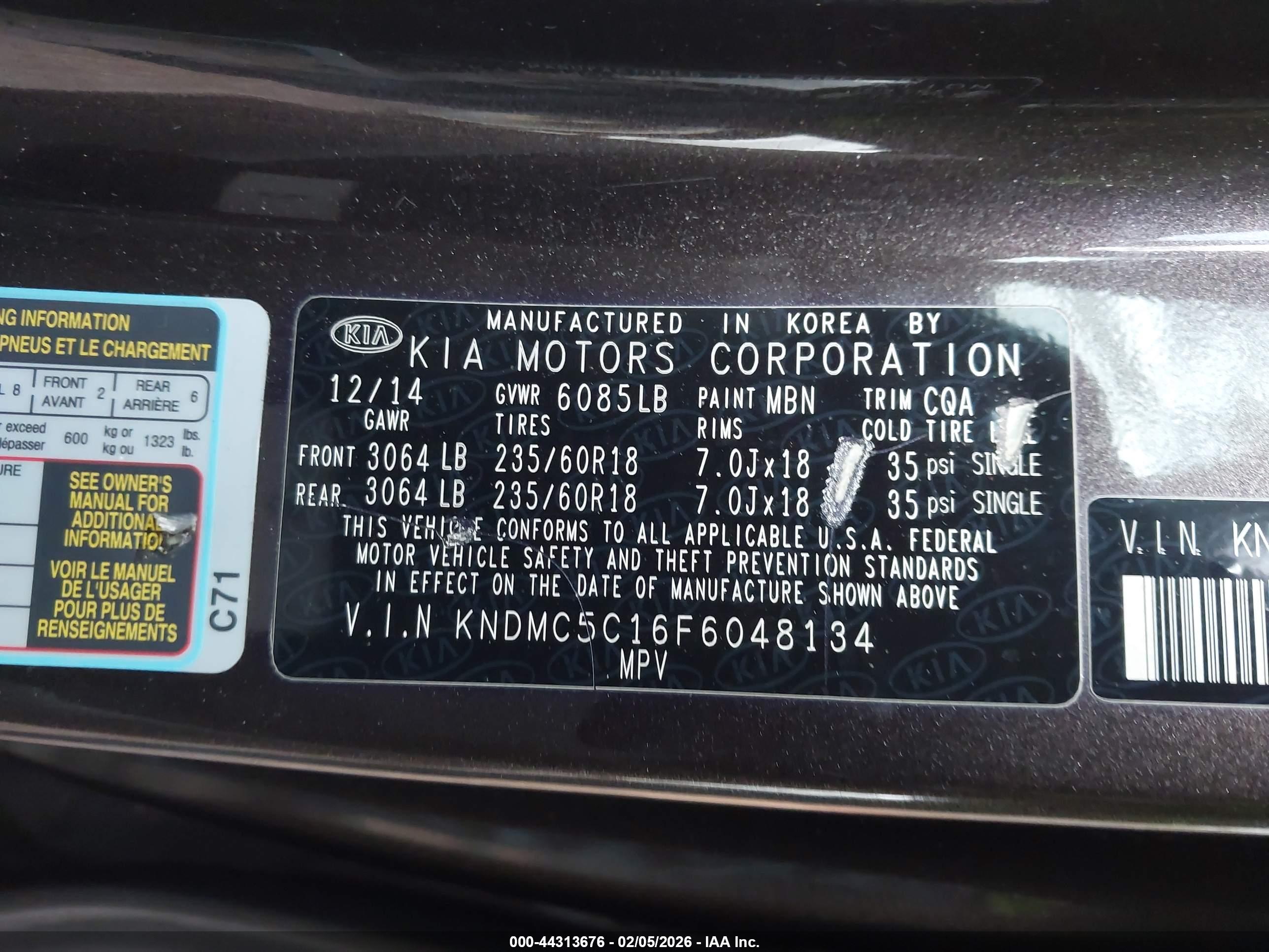 KIA SEDONA image 9