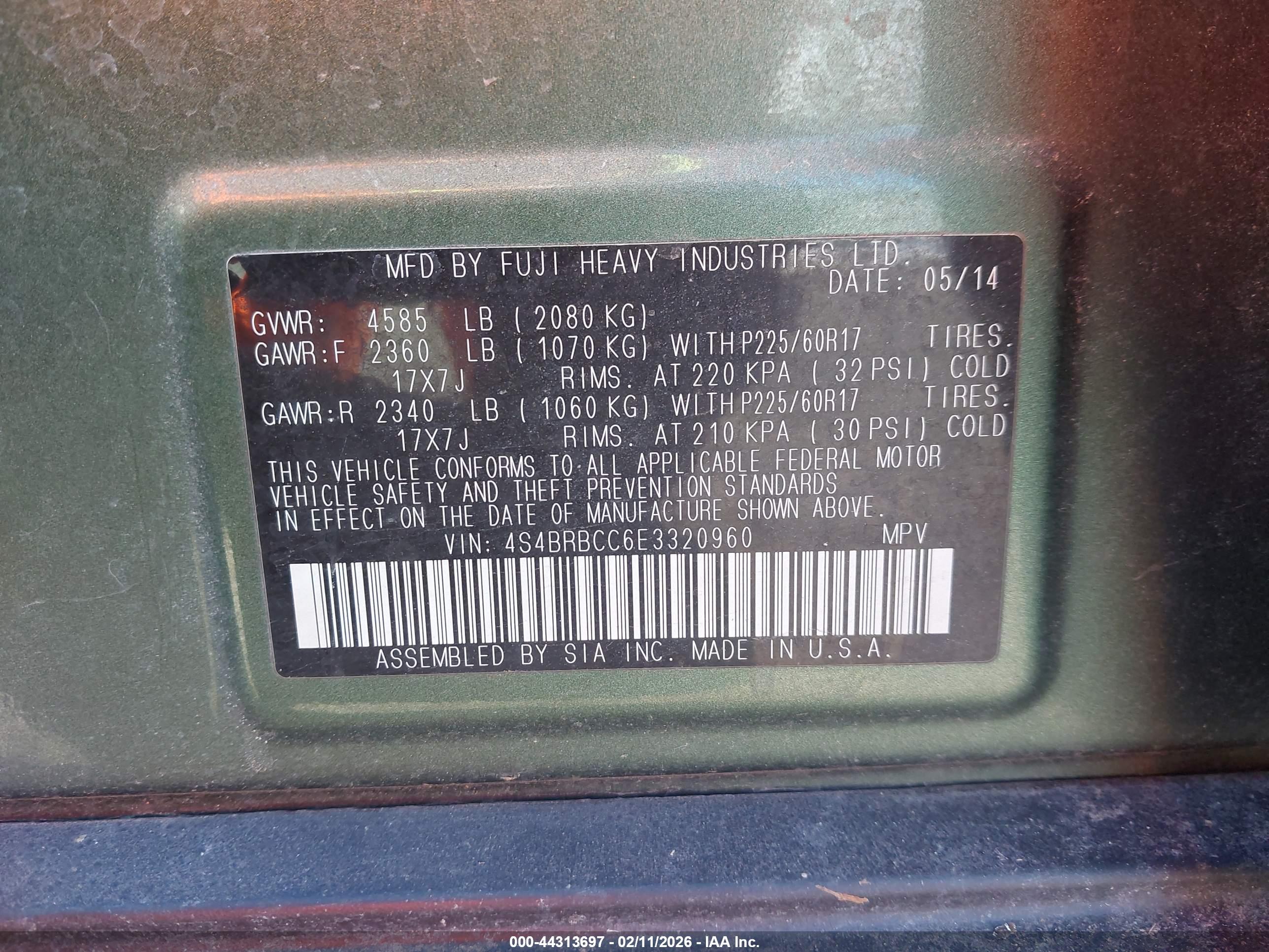 SUBARU OUTBACK image 9