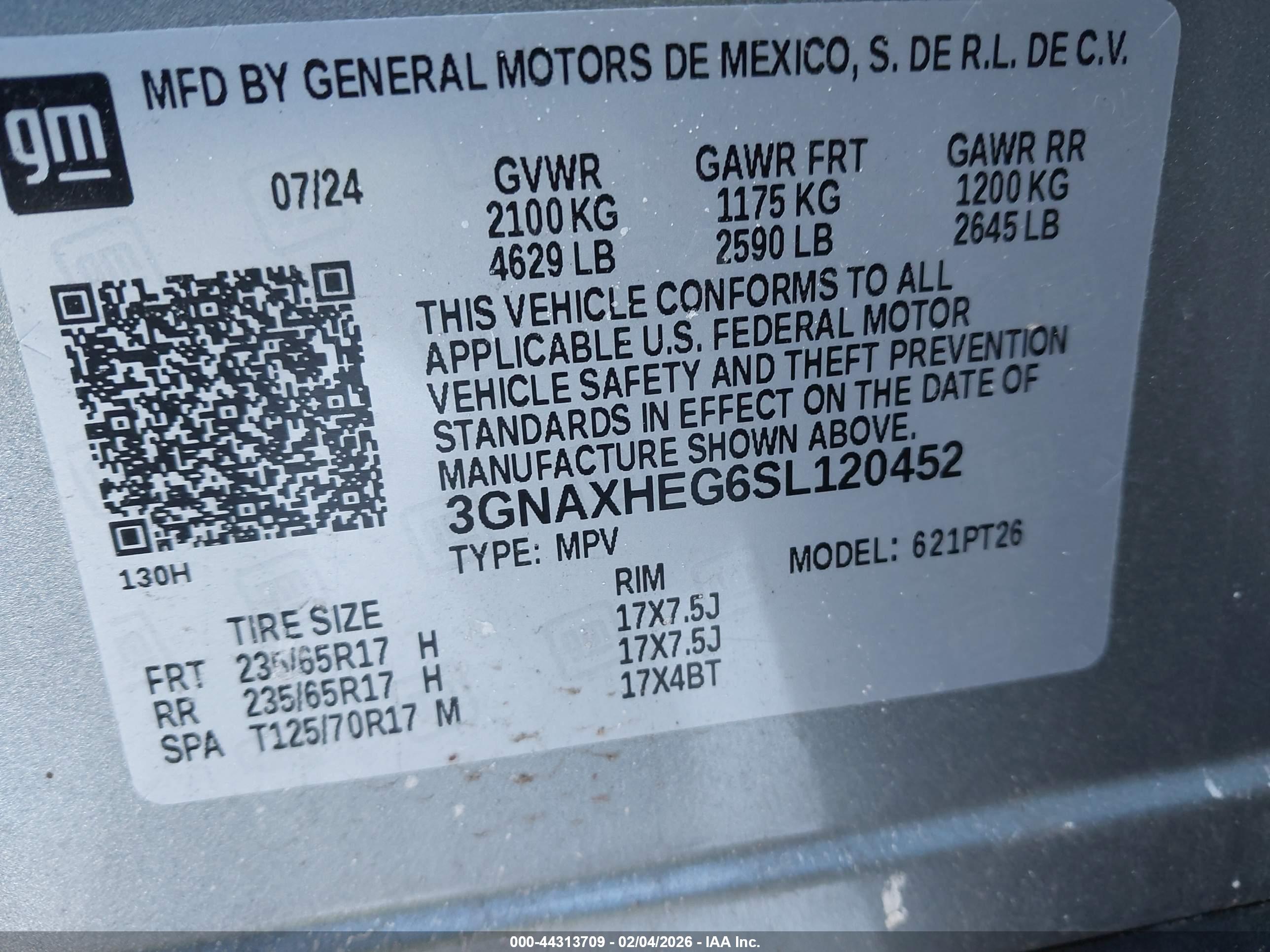 CHEVROLET EQUINOX image 9