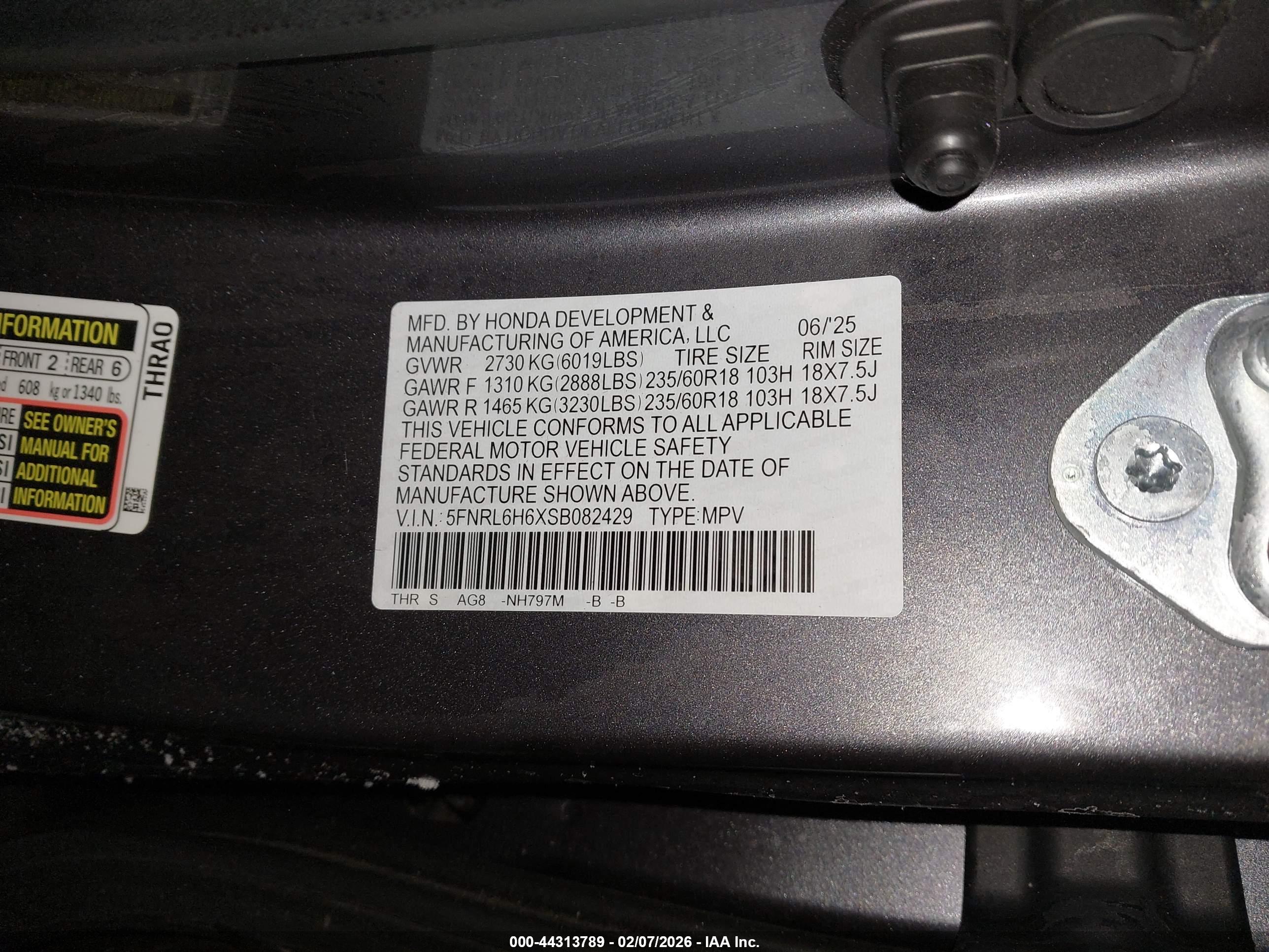 HONDA ODYSSEY image 9