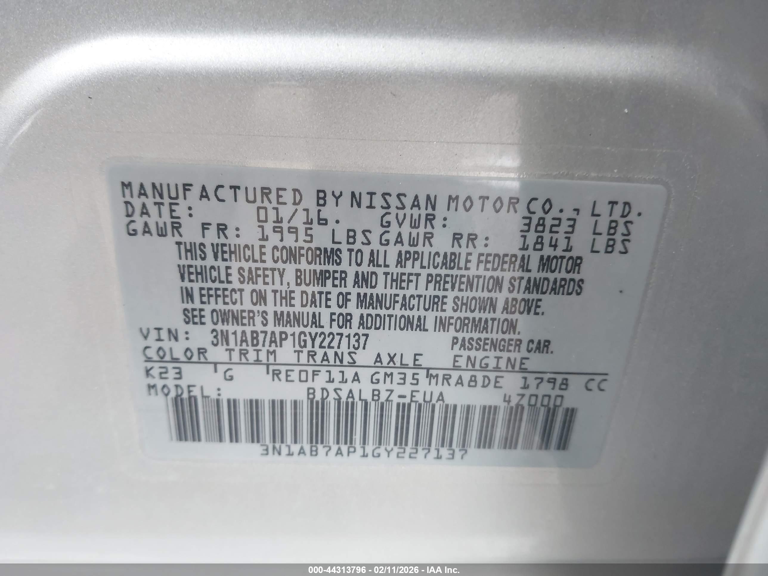 NISSAN SENTRA image 9