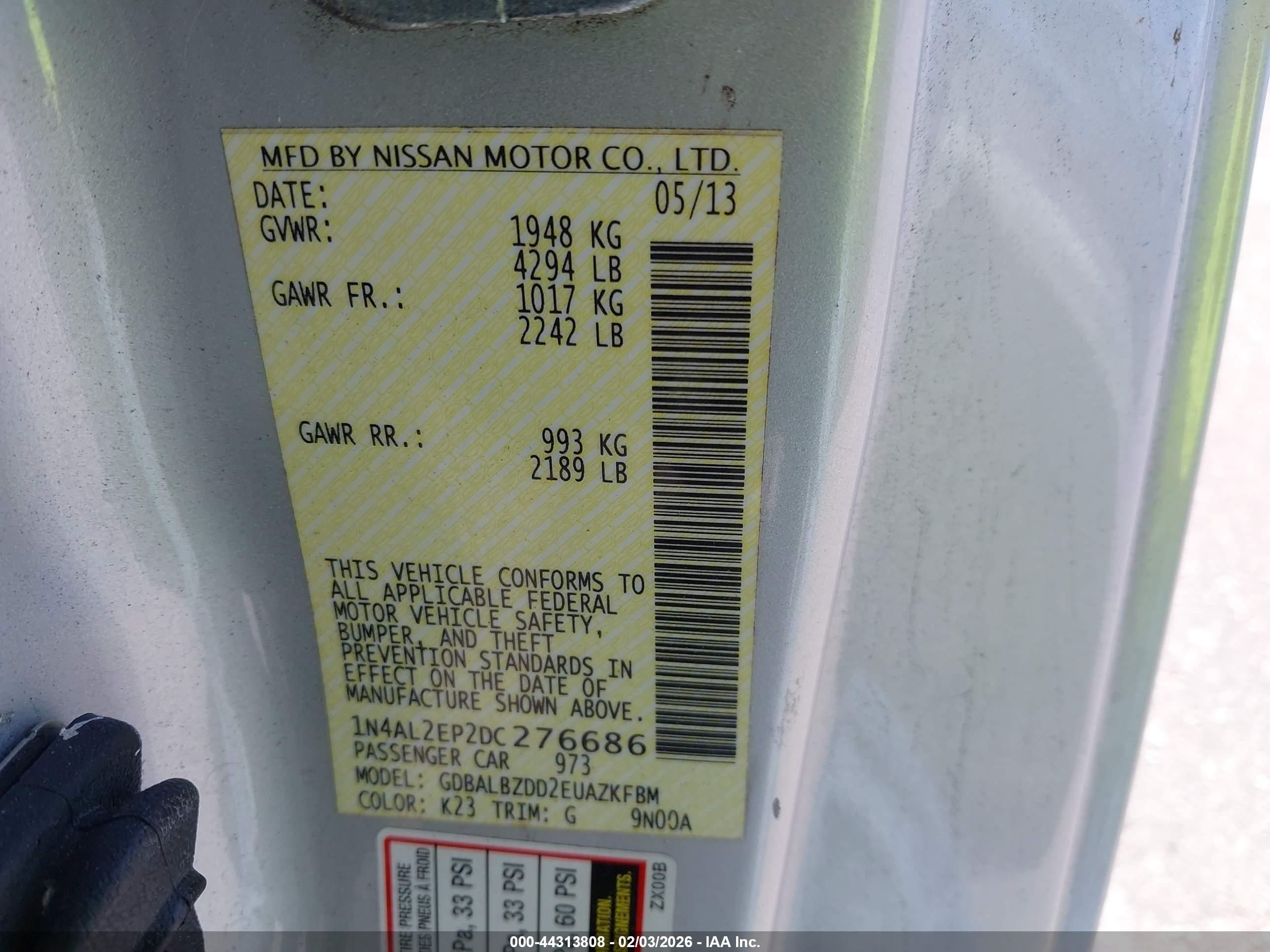 NISSAN ALTIMA image 9
