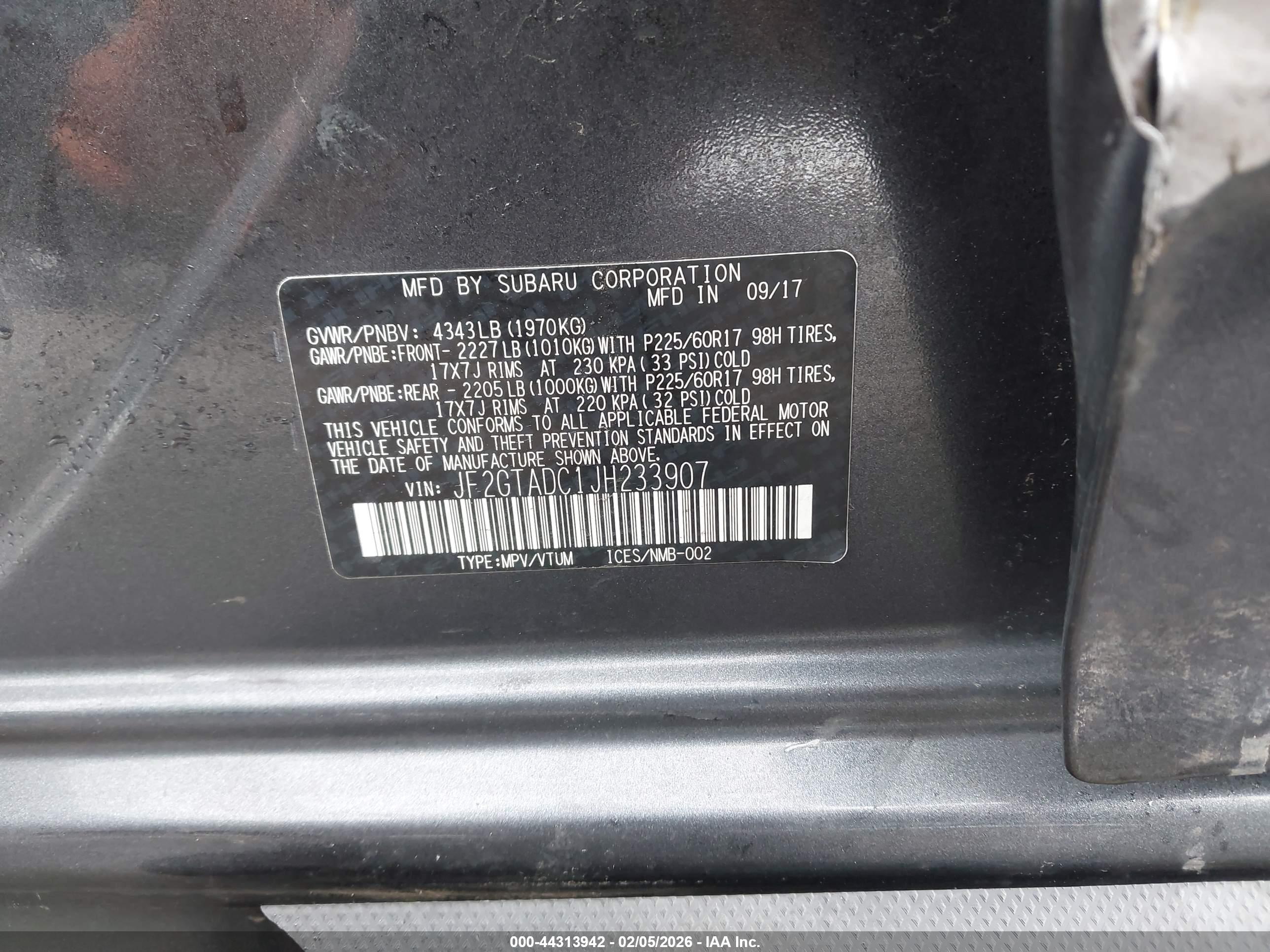 SUBARU CROSSTREK image 9