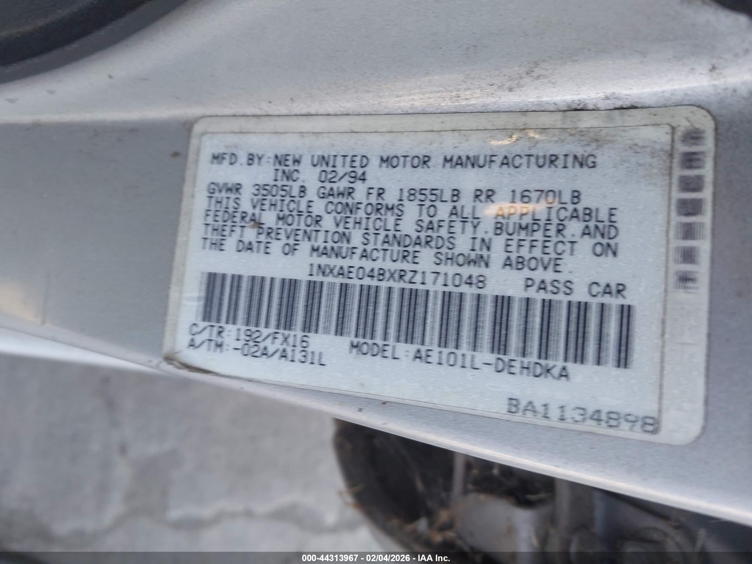 TOYOTA COROLLA image 9