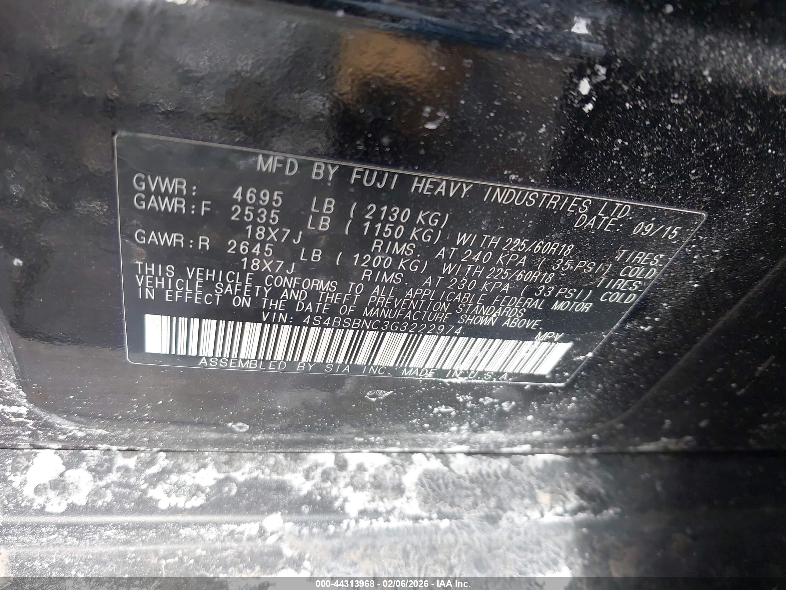 SUBARU OUTBACK image 9