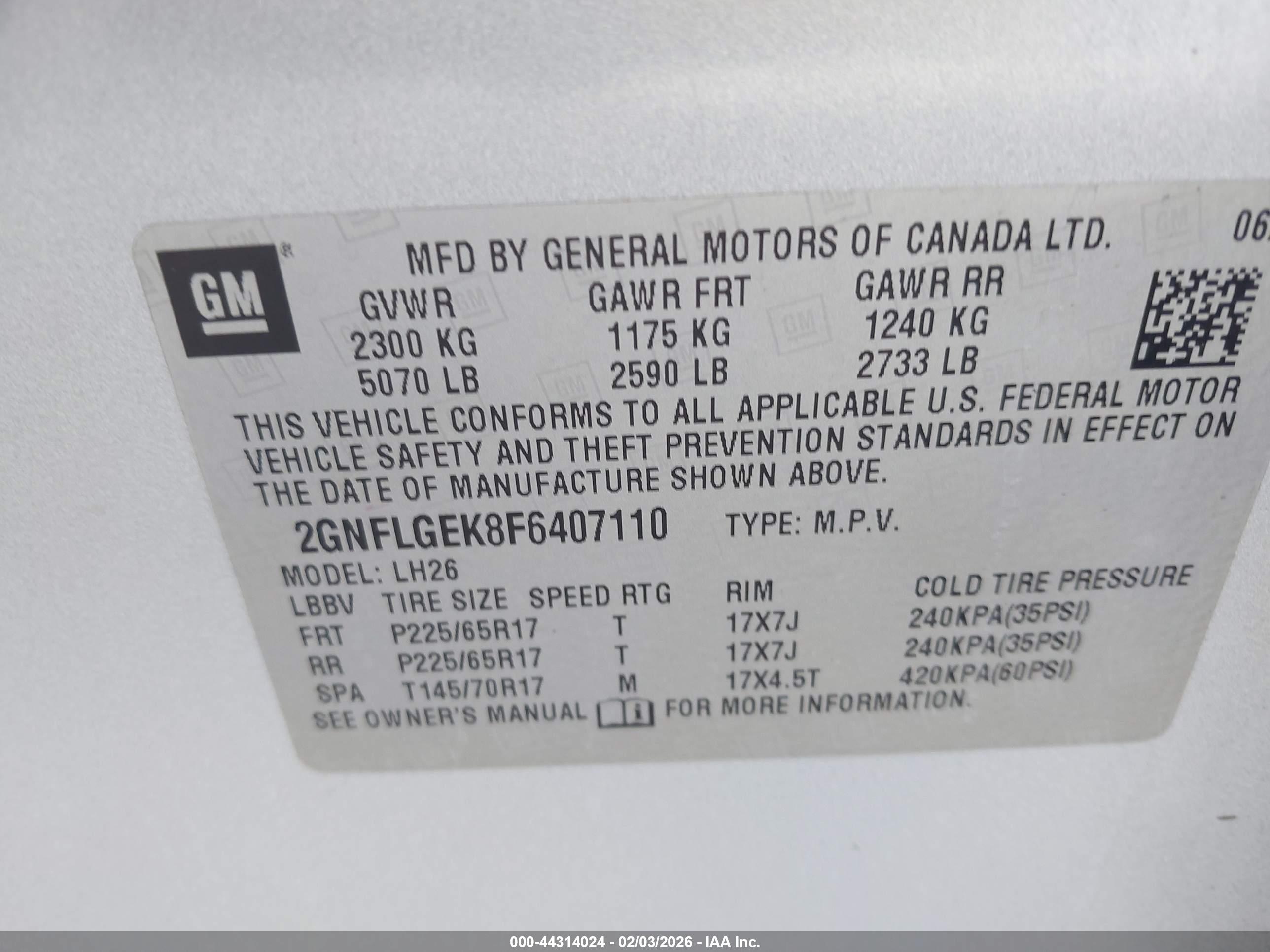 CHEVROLET EQUINOX image 9