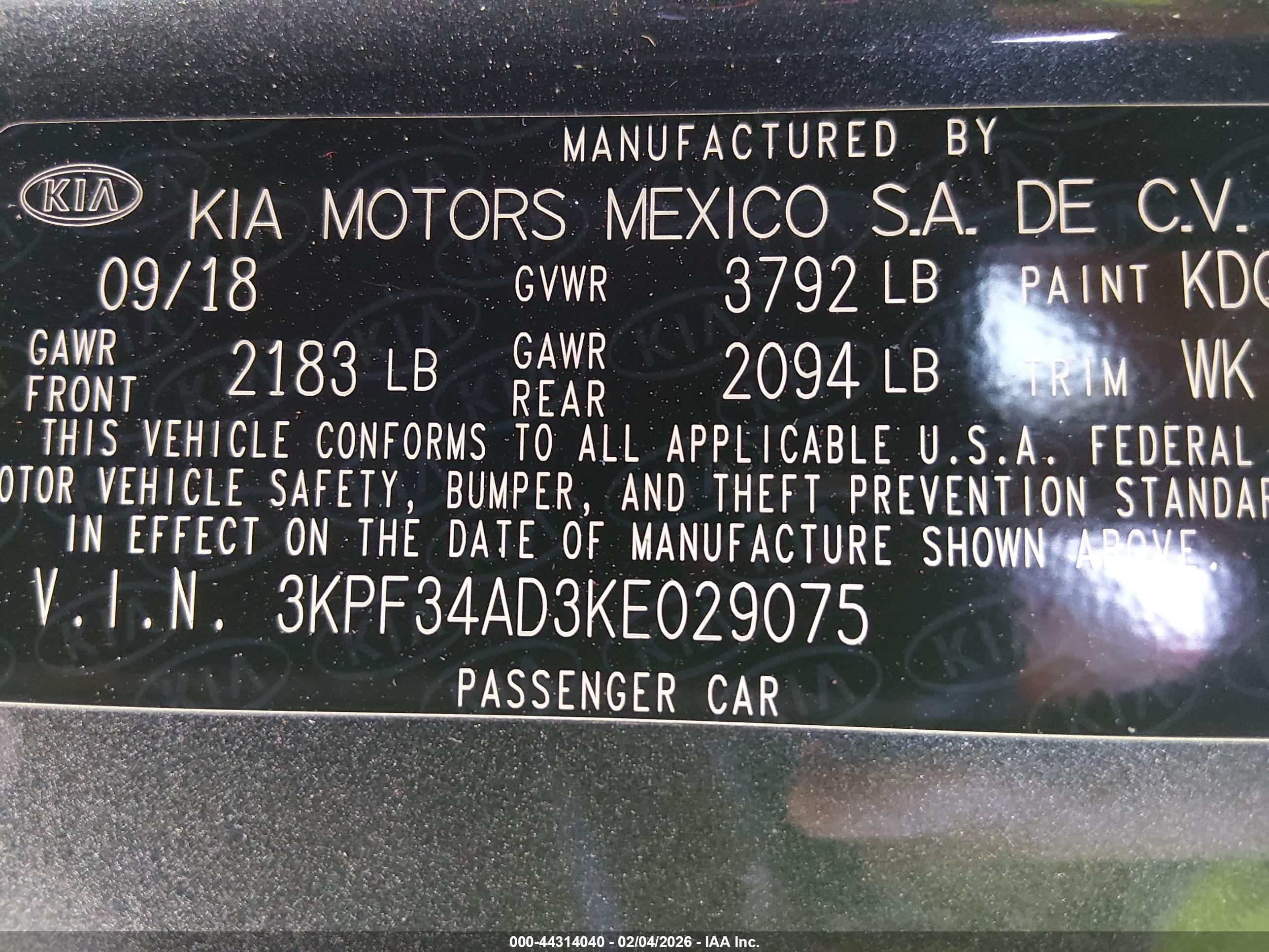 KIA FORTE image 9