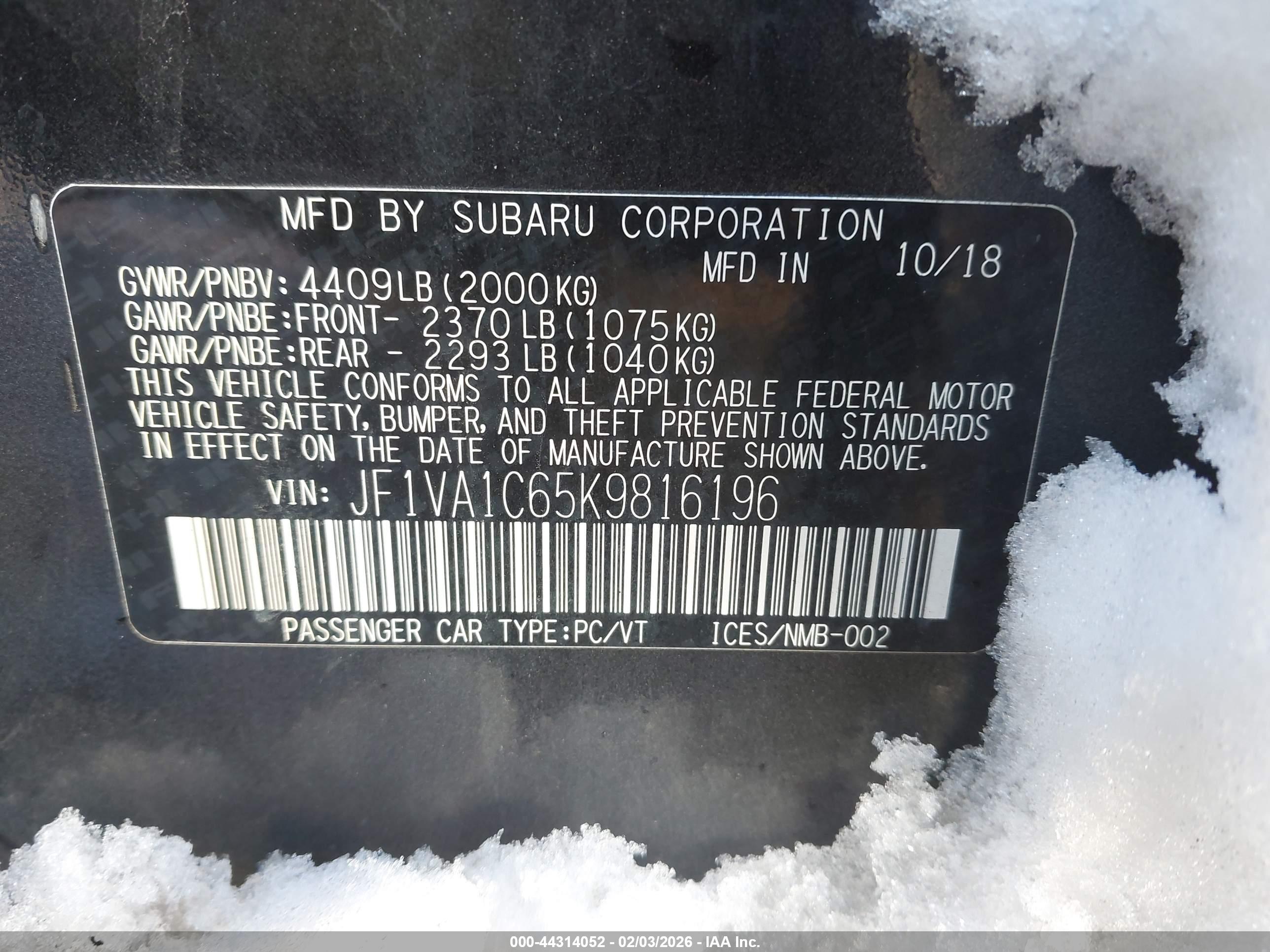 SUBARU WRX image 9