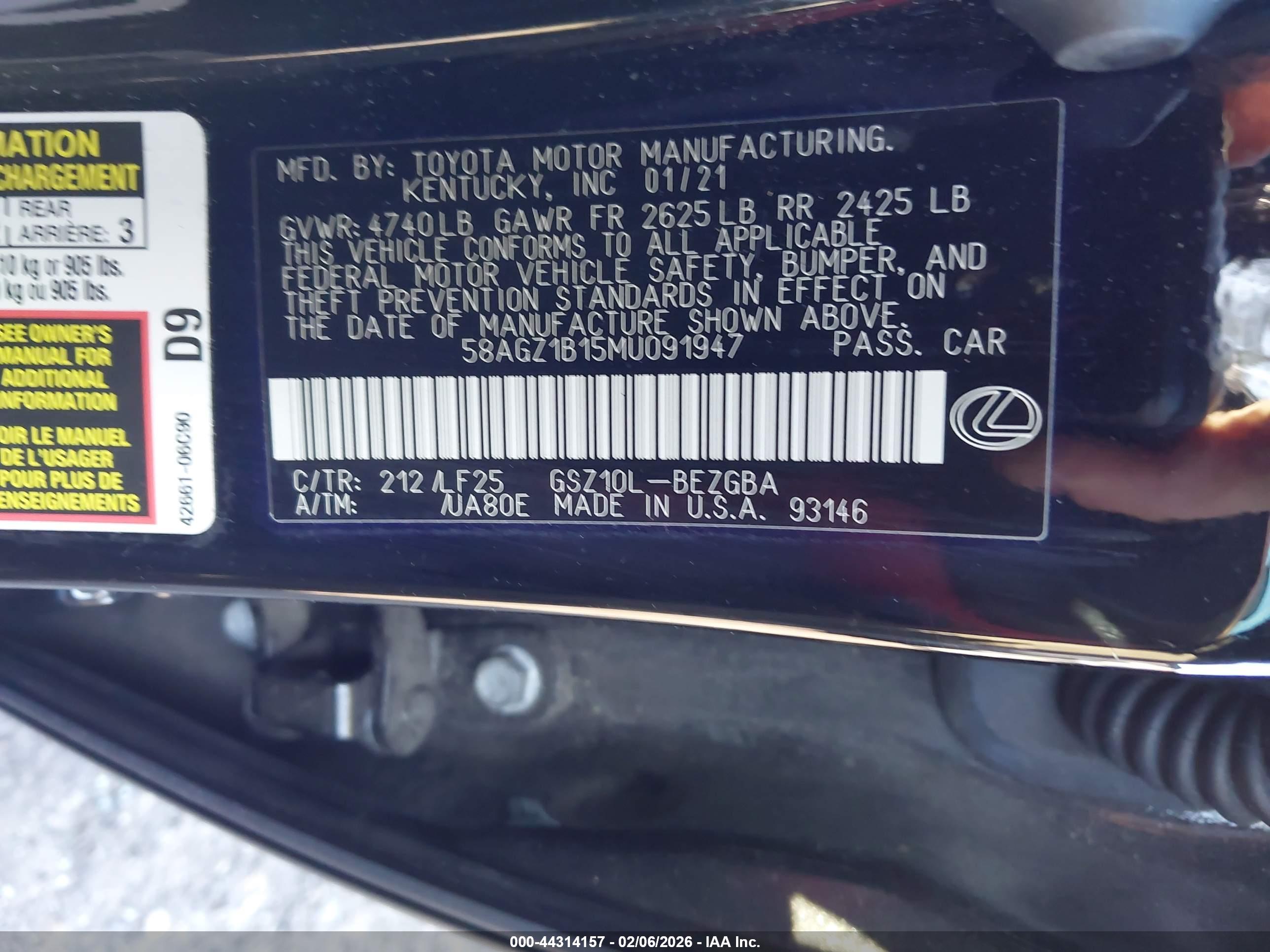 LEXUS ES image 9