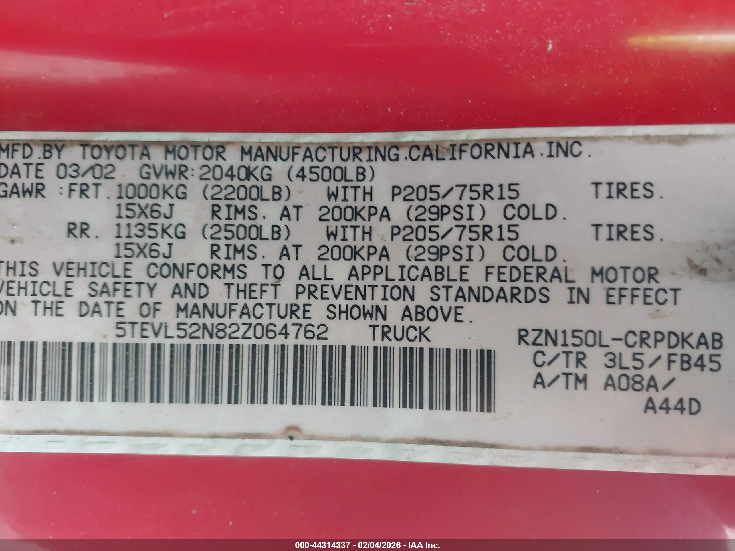 TOYOTA TACOMA image 9
