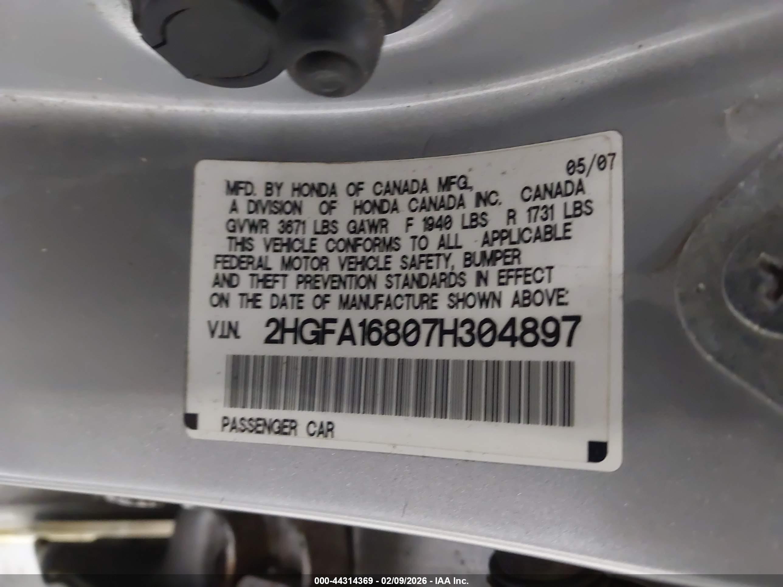 HONDA CIVIC image 9