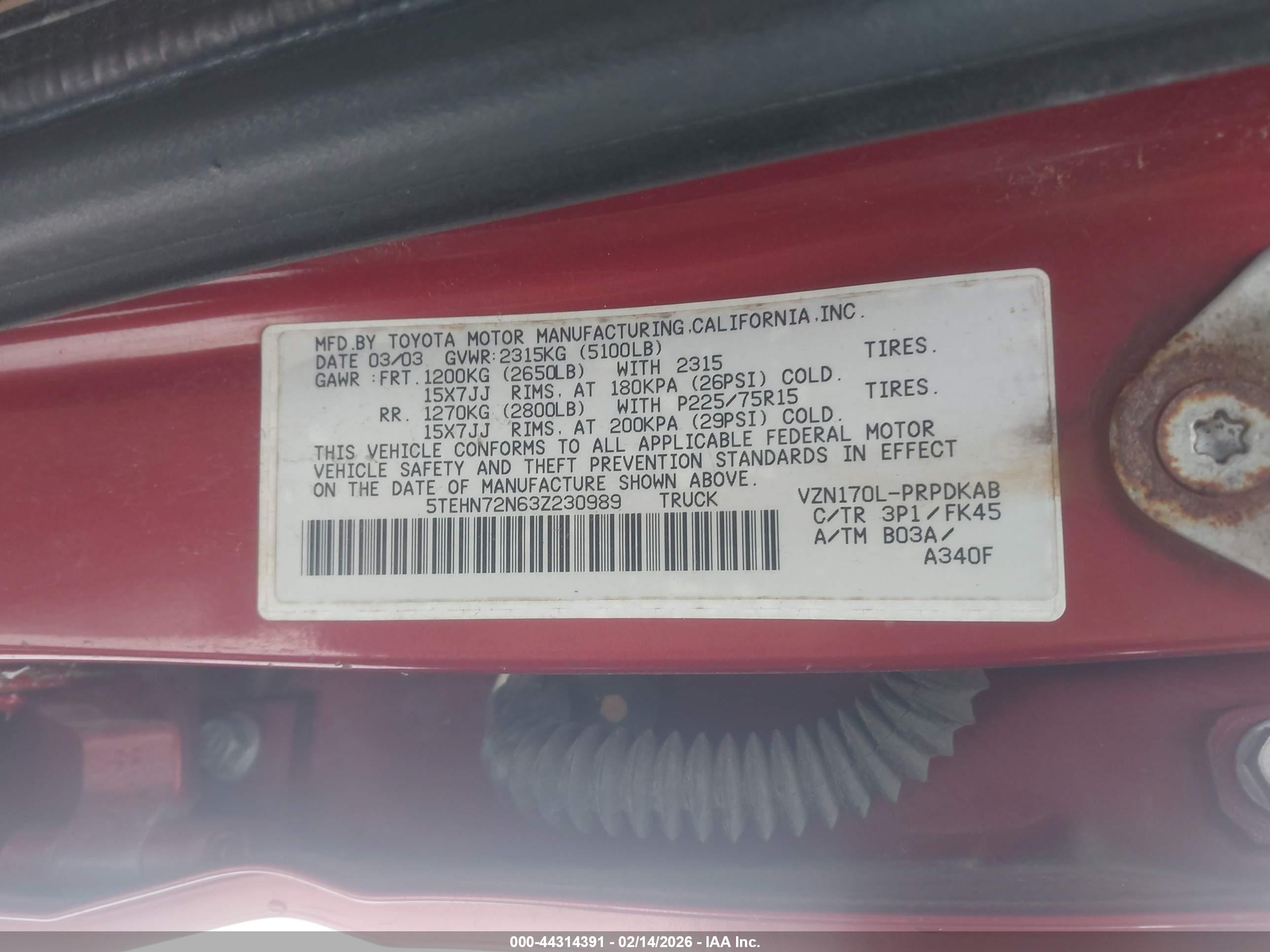 TOYOTA TACOMA image 9