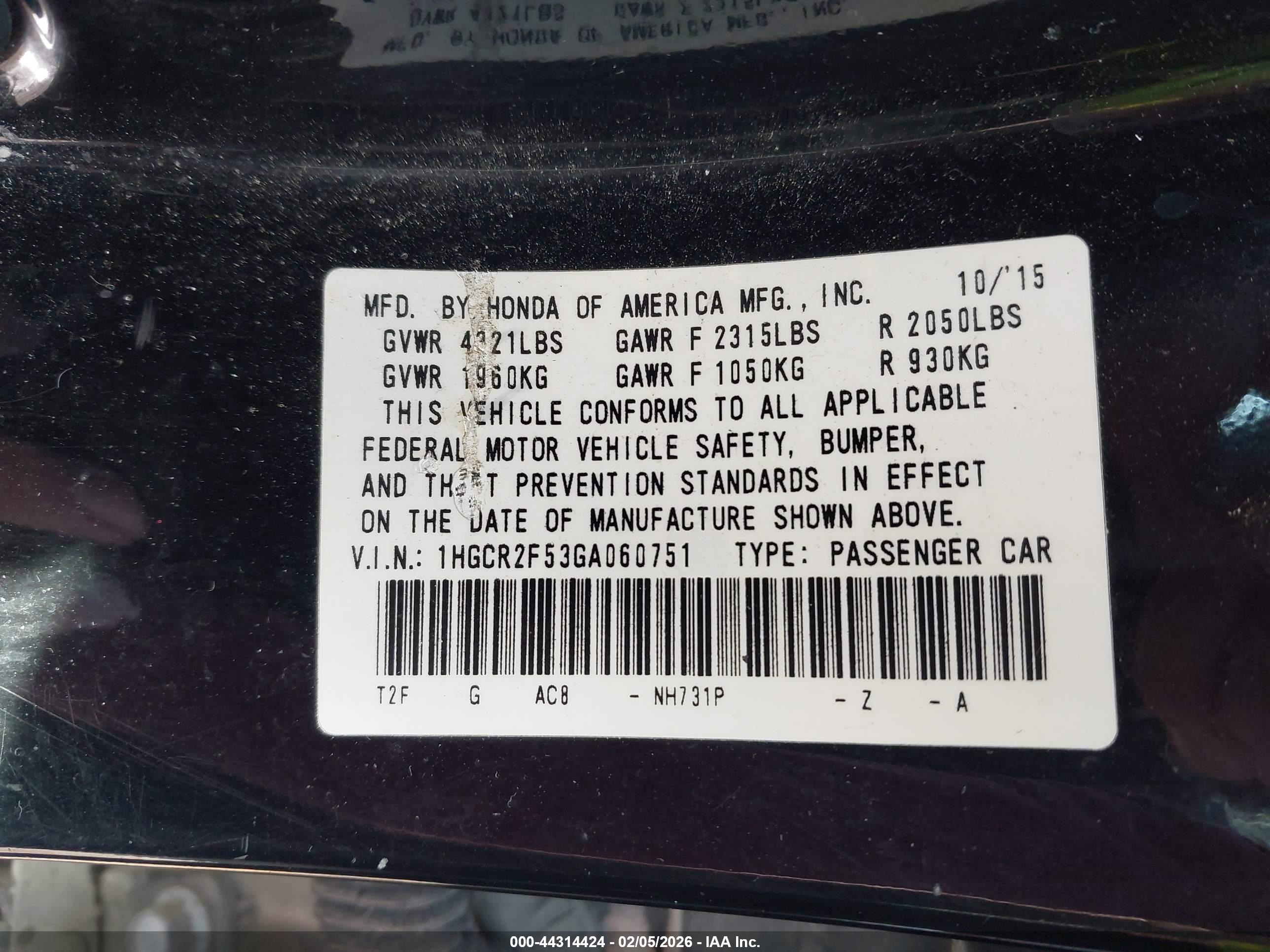 HONDA ACCORD image 9