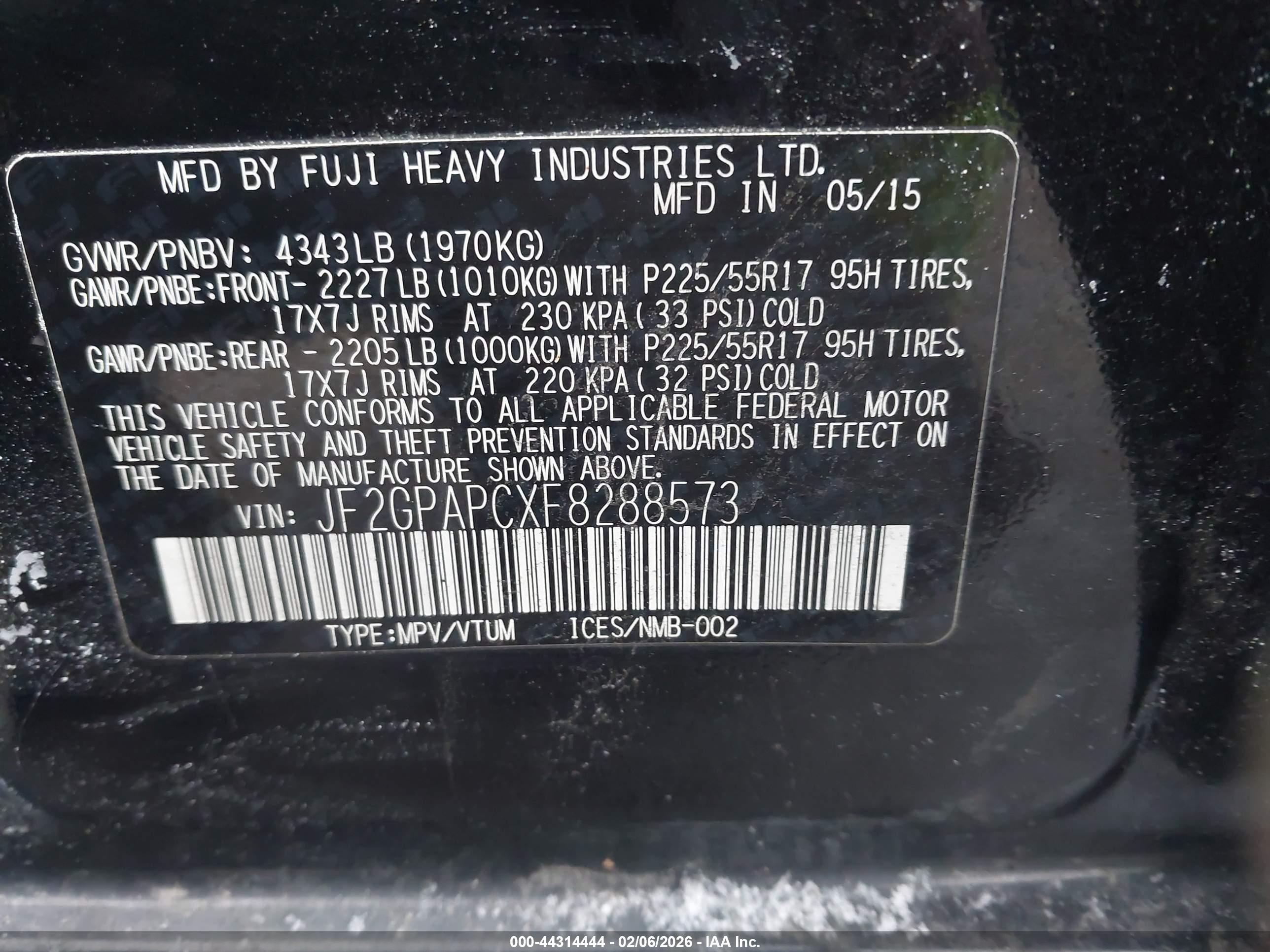 SUBARU XV image 9