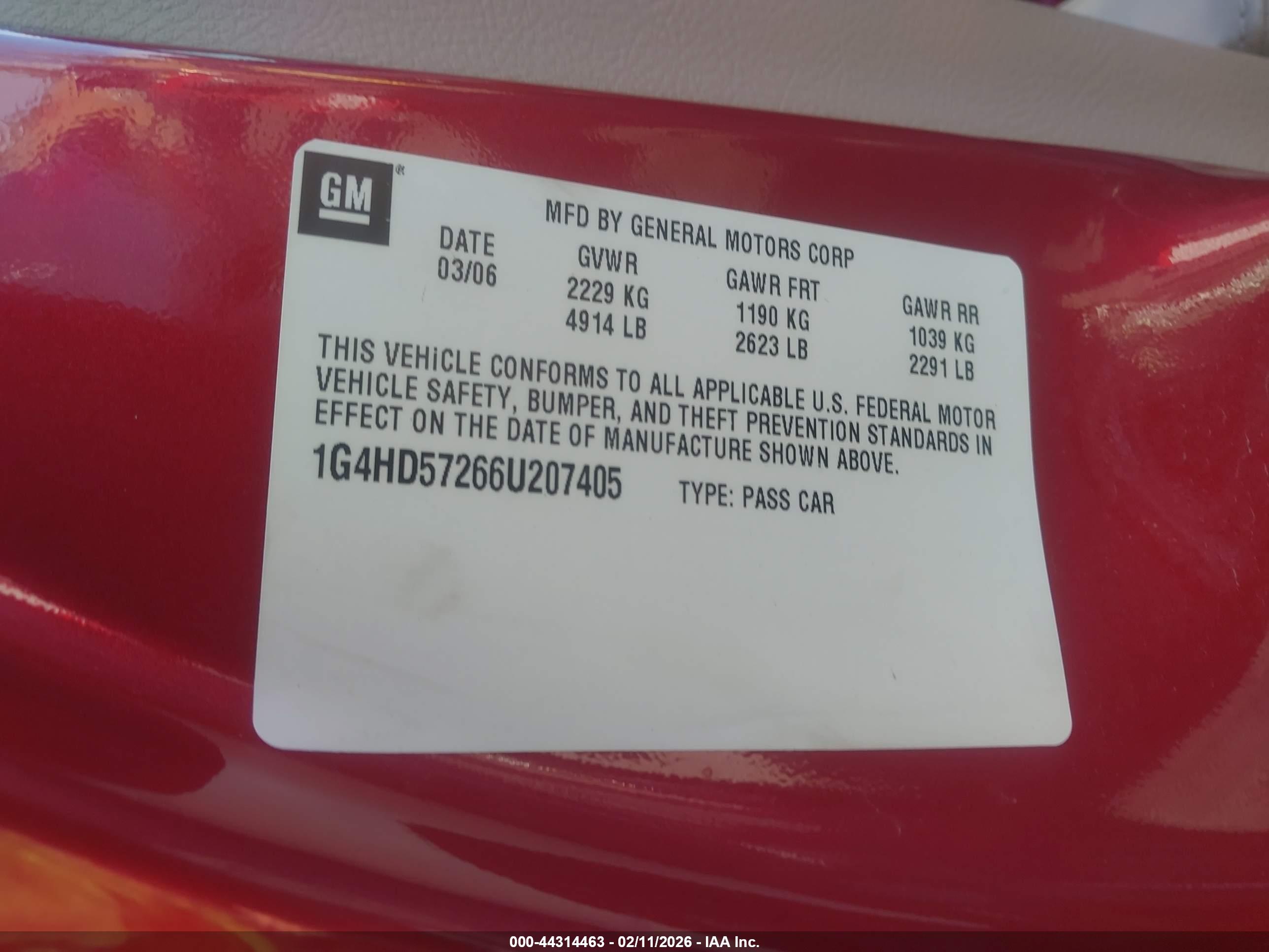 BUICK LUCERNE image 9