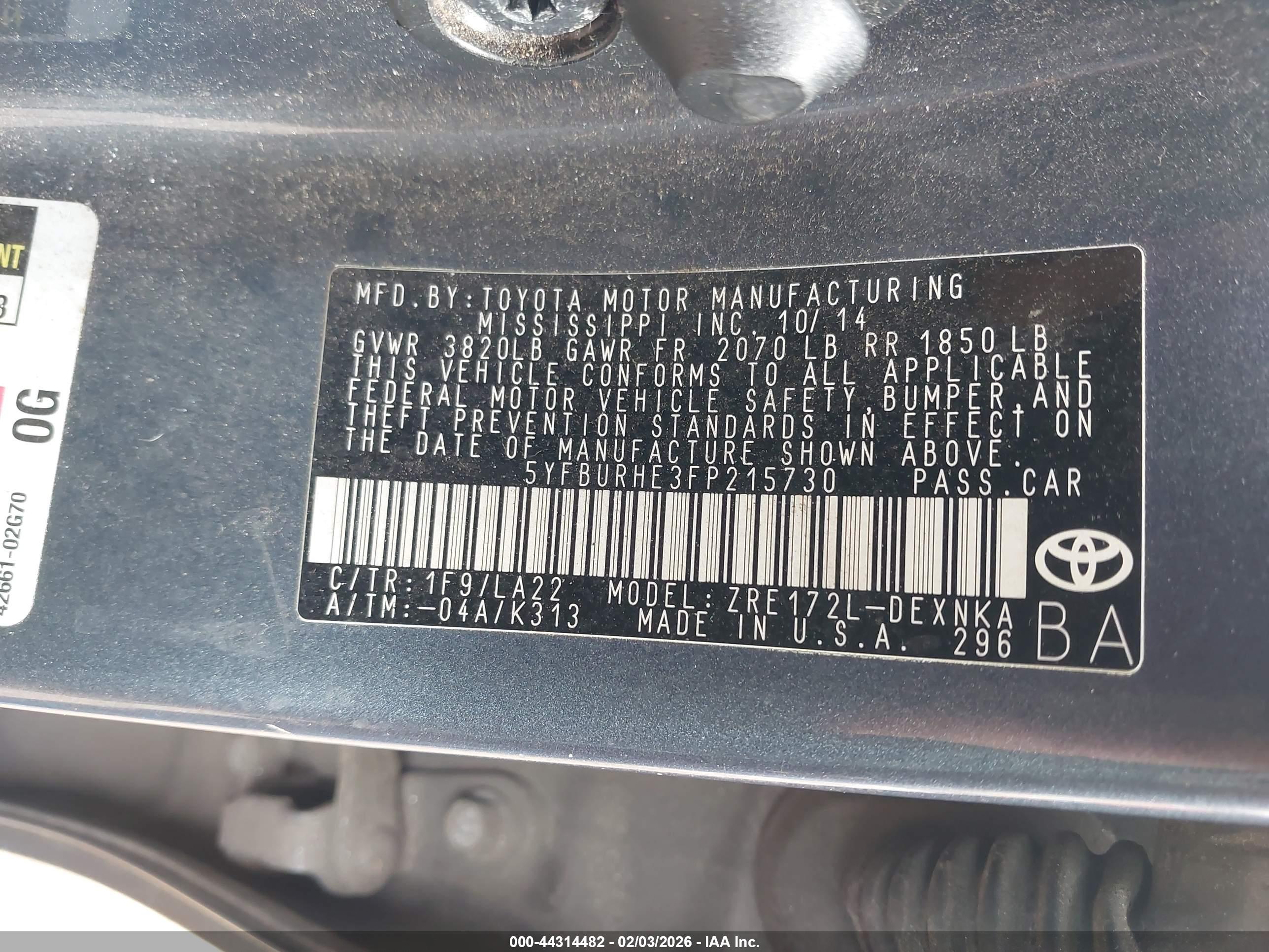 TOYOTA COROLLA image 9