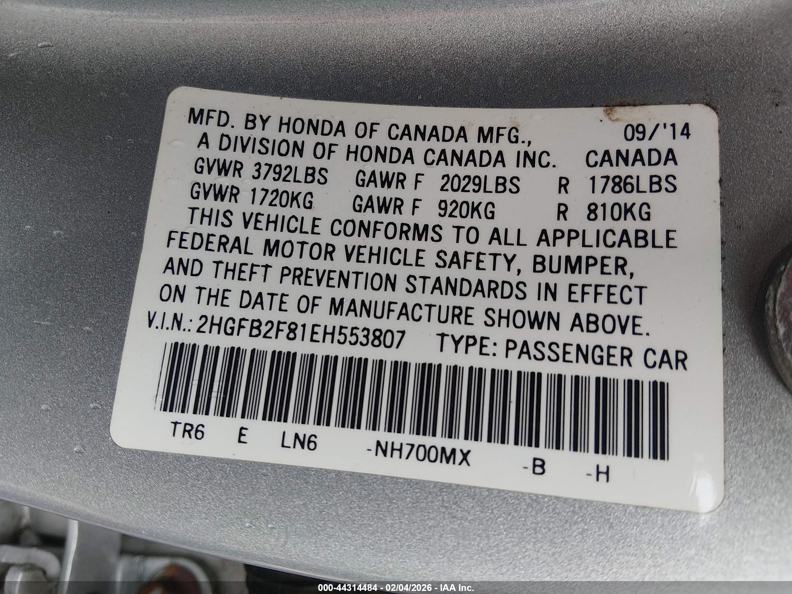HONDA CIVIC image 9