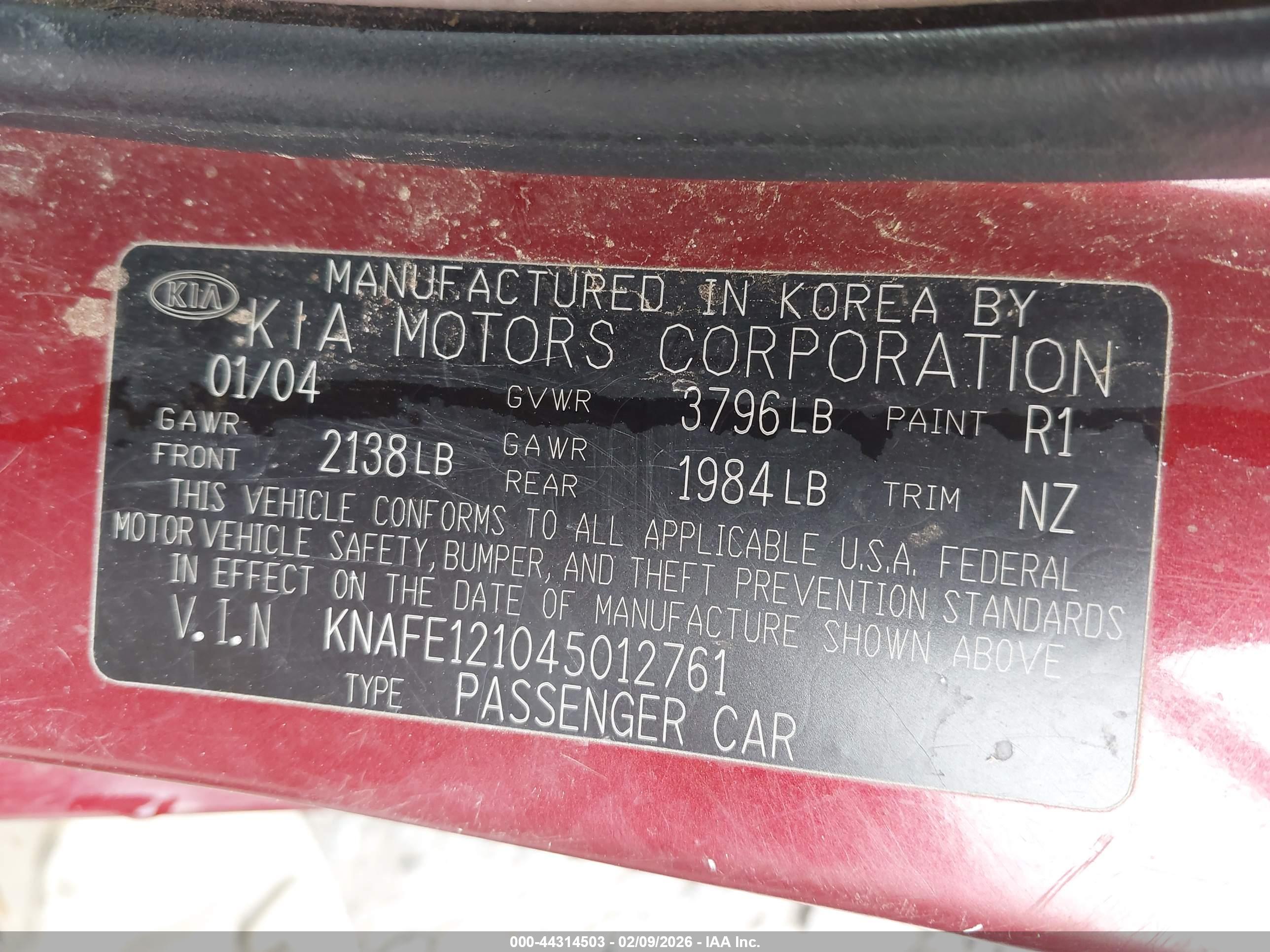 KIA SPECTRA image 9