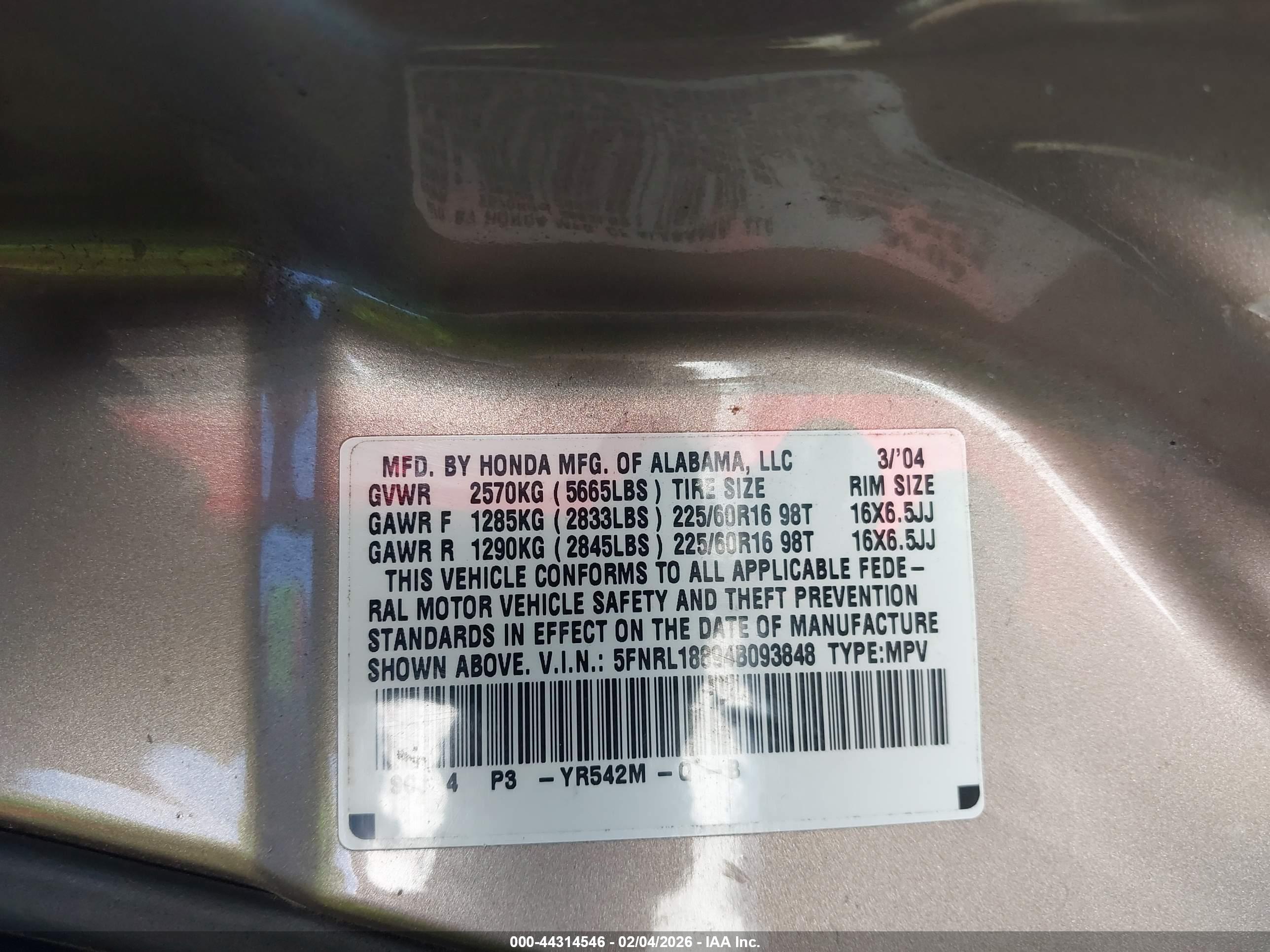 HONDA ODYSSEY image 9