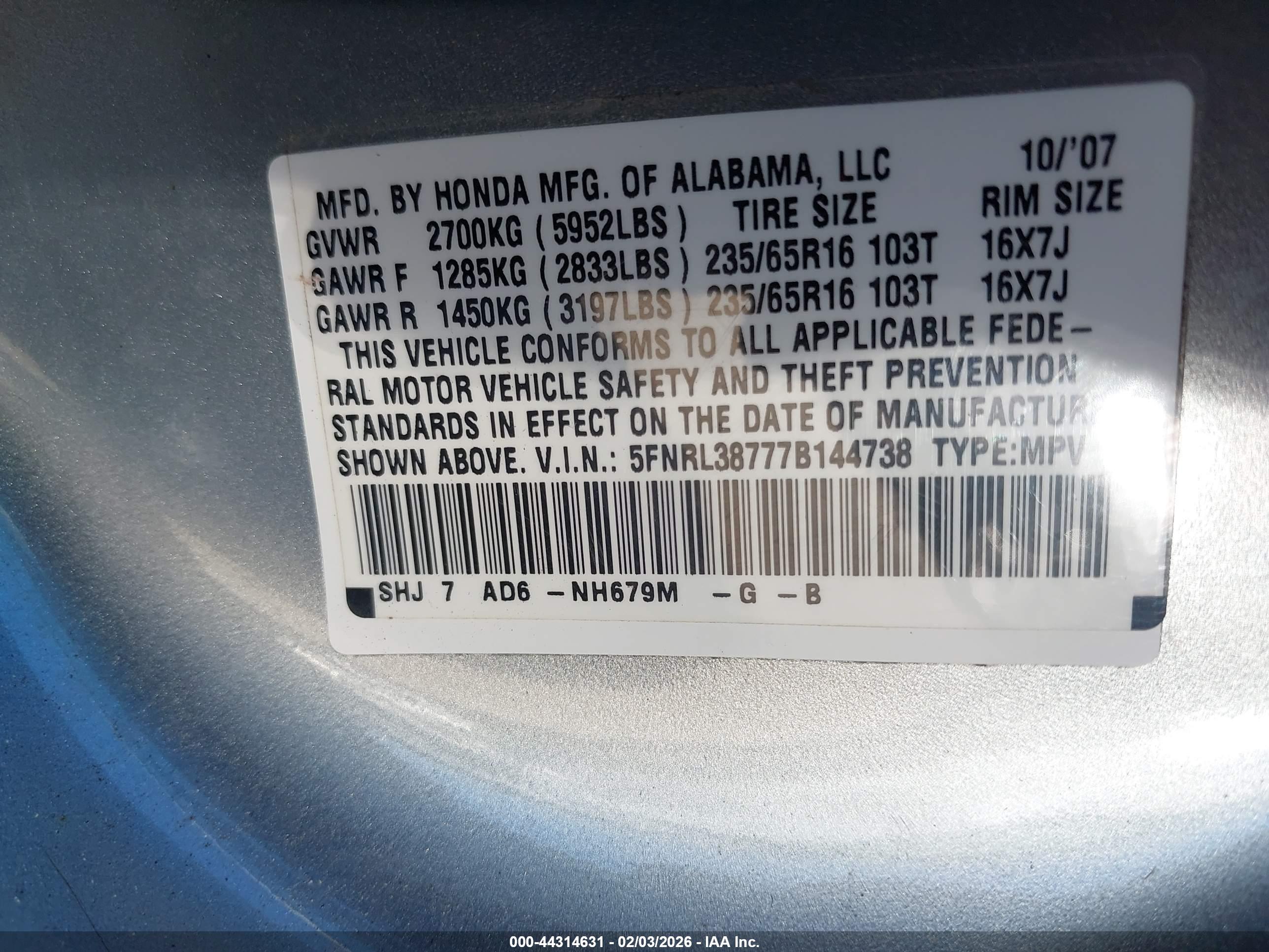 HONDA ODYSSEY image 9
