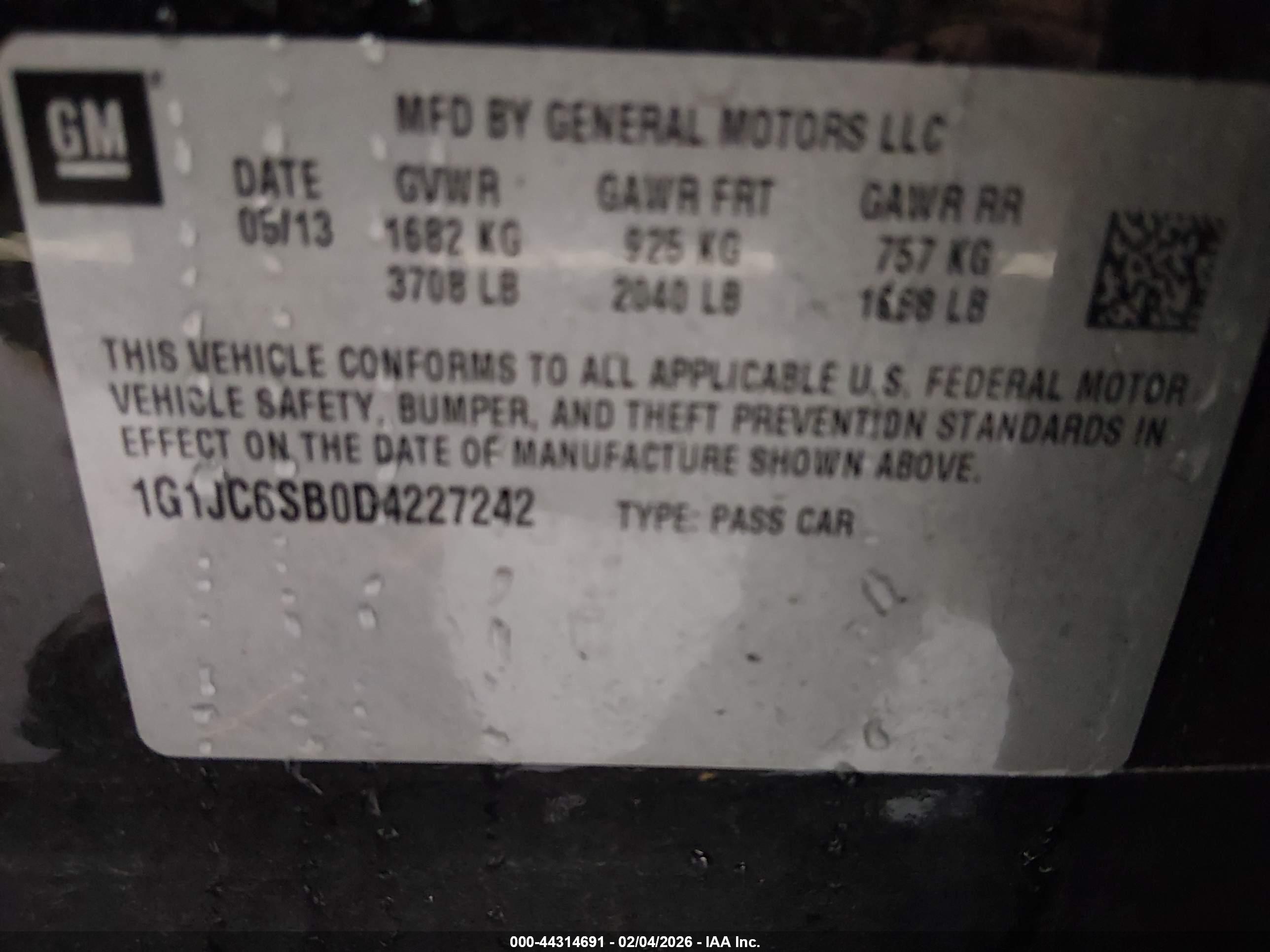 CHEVROLET SONIC image 9