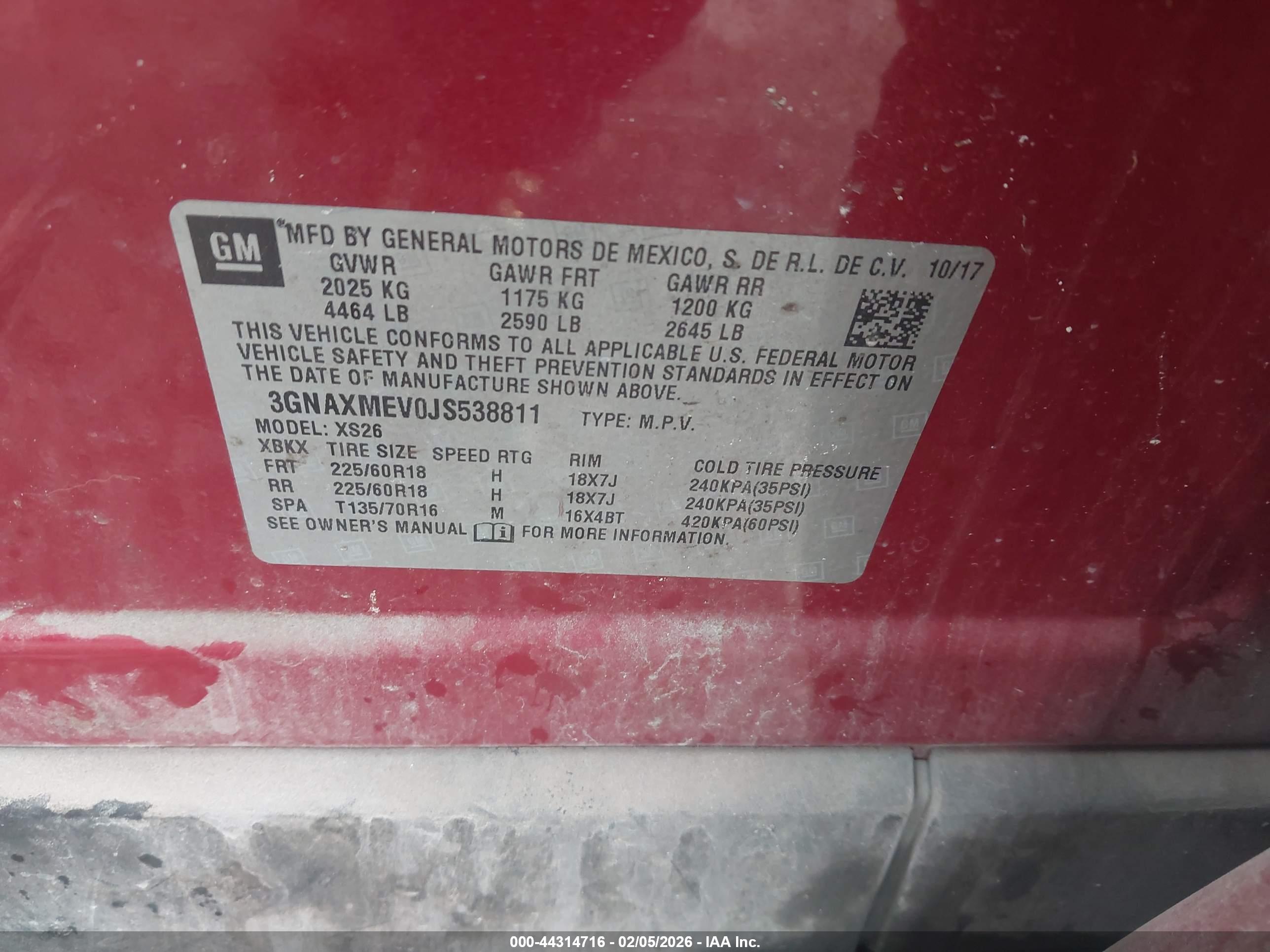 CHEVROLET EQUINOX image 9