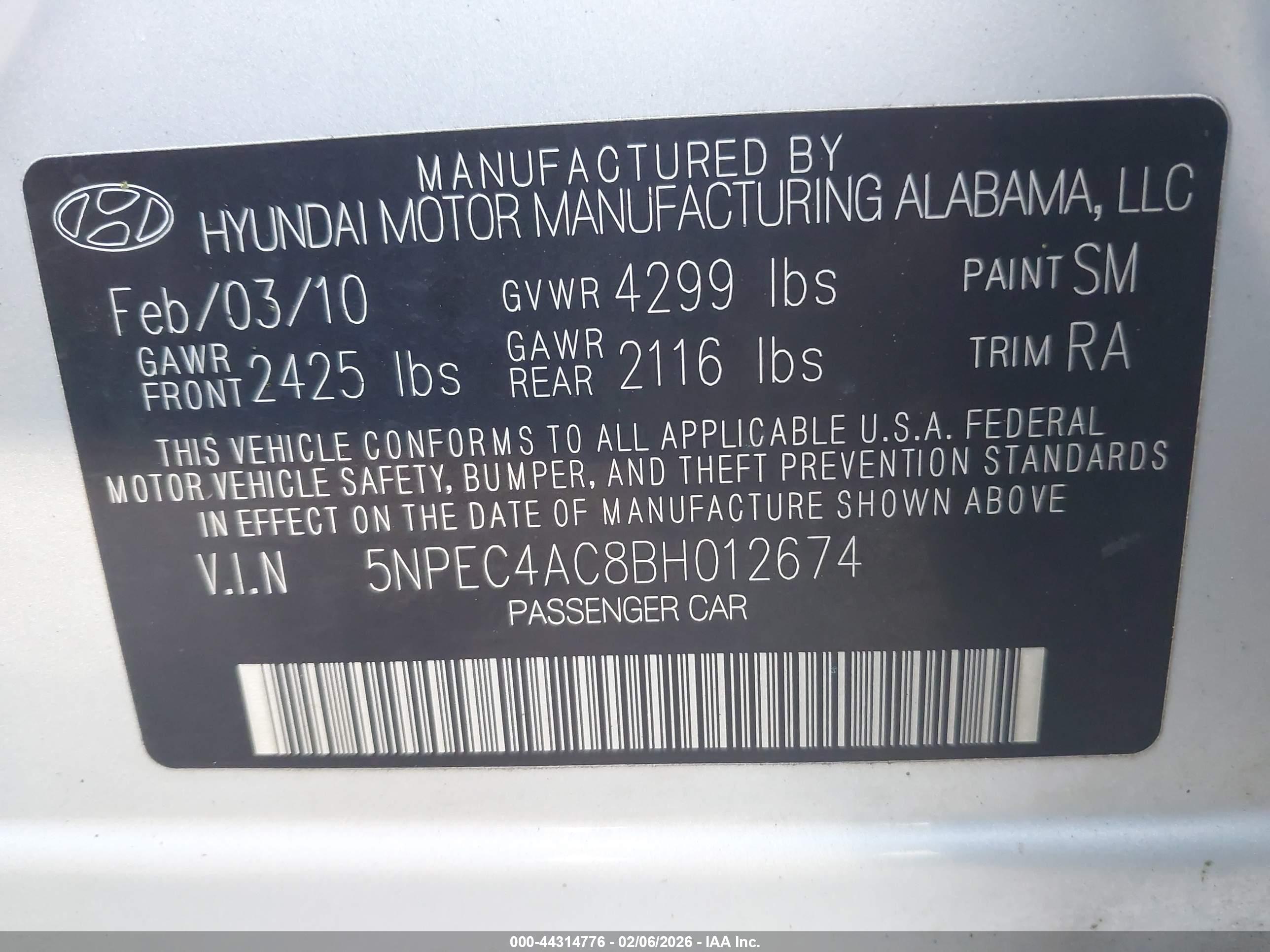 HYUNDAI SONATA image 9