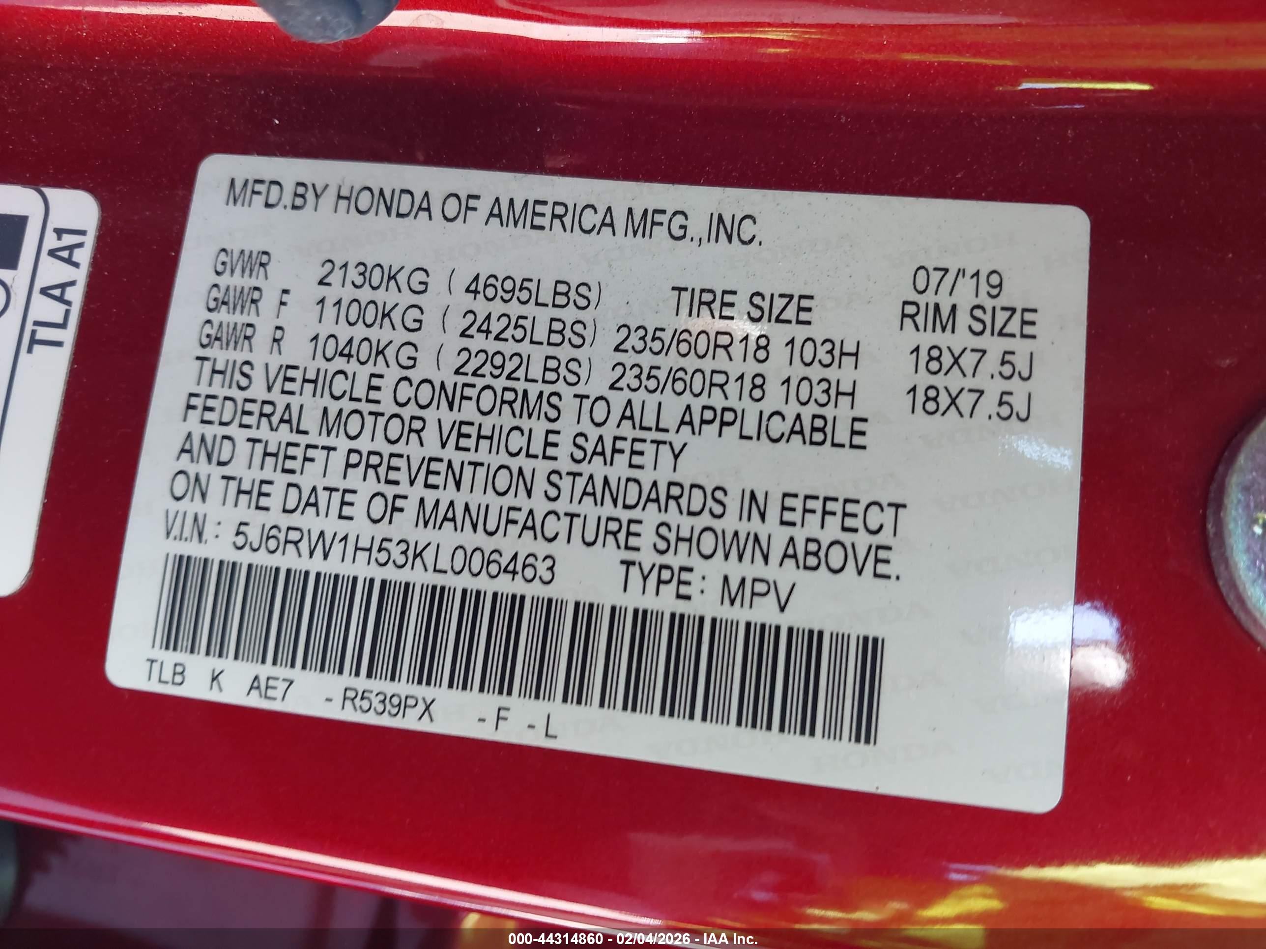 HONDA CR-V image 9