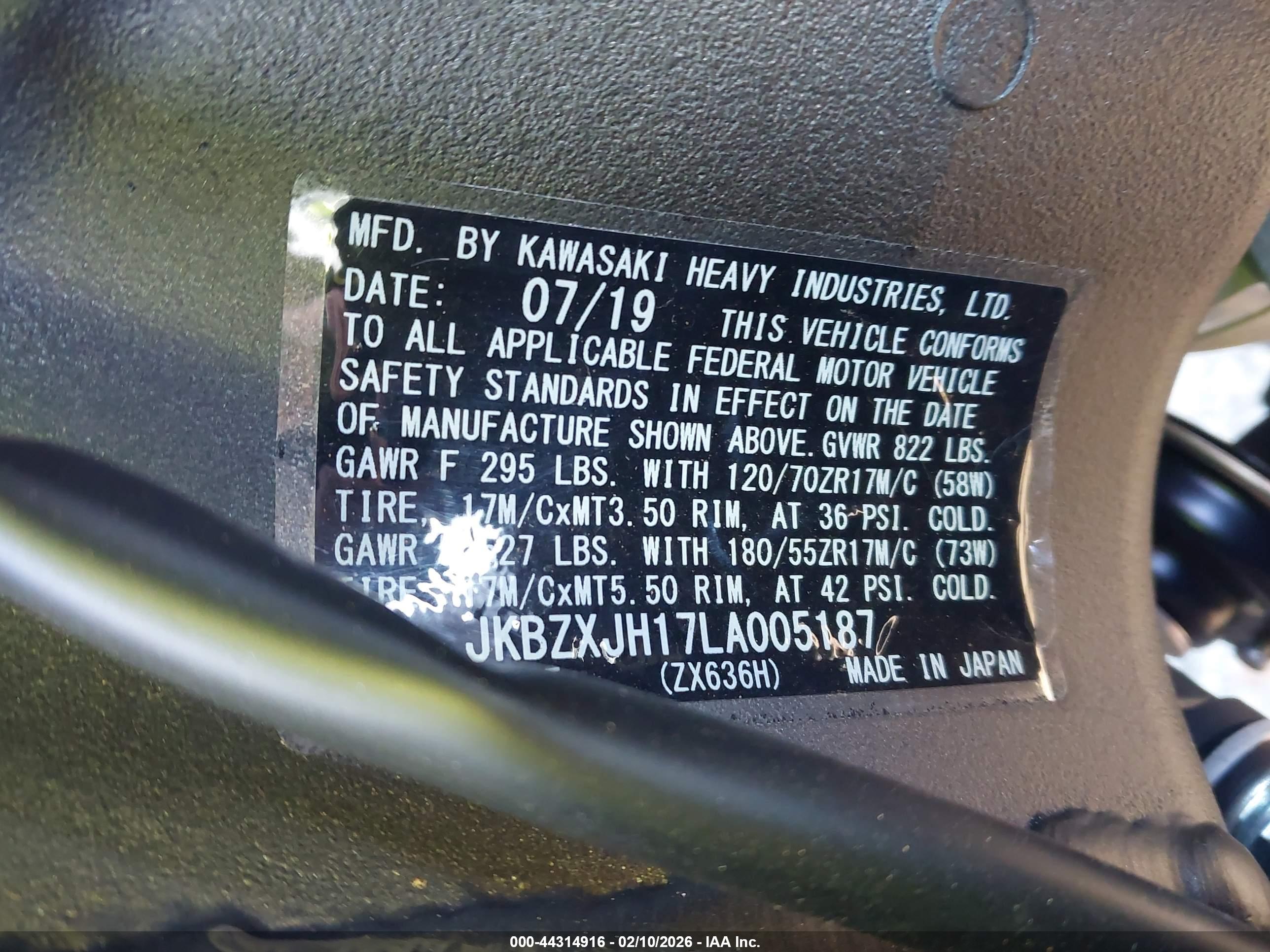 KAWASAKI ZX636 image 10