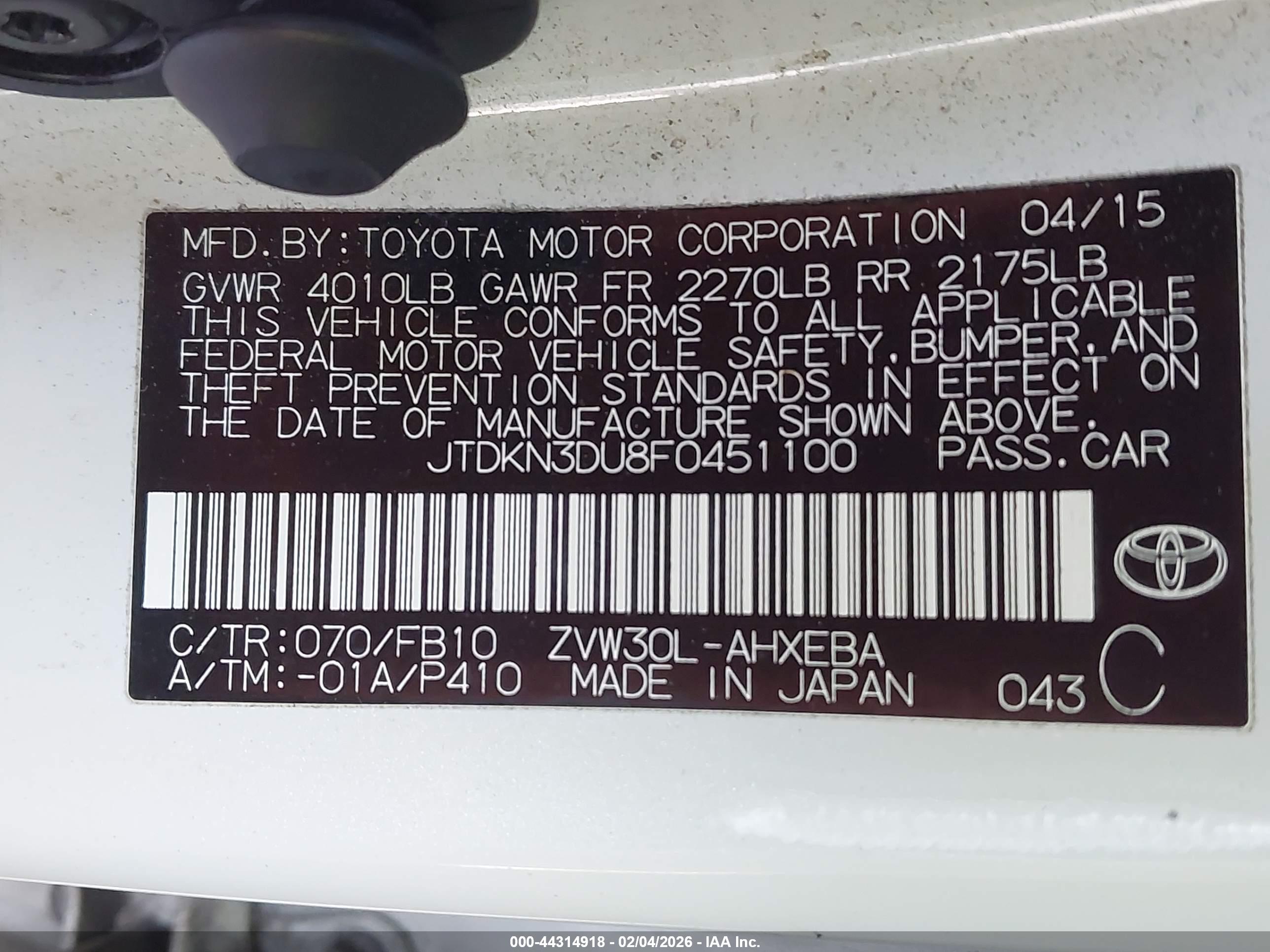 TOYOTA PRIUS image 9