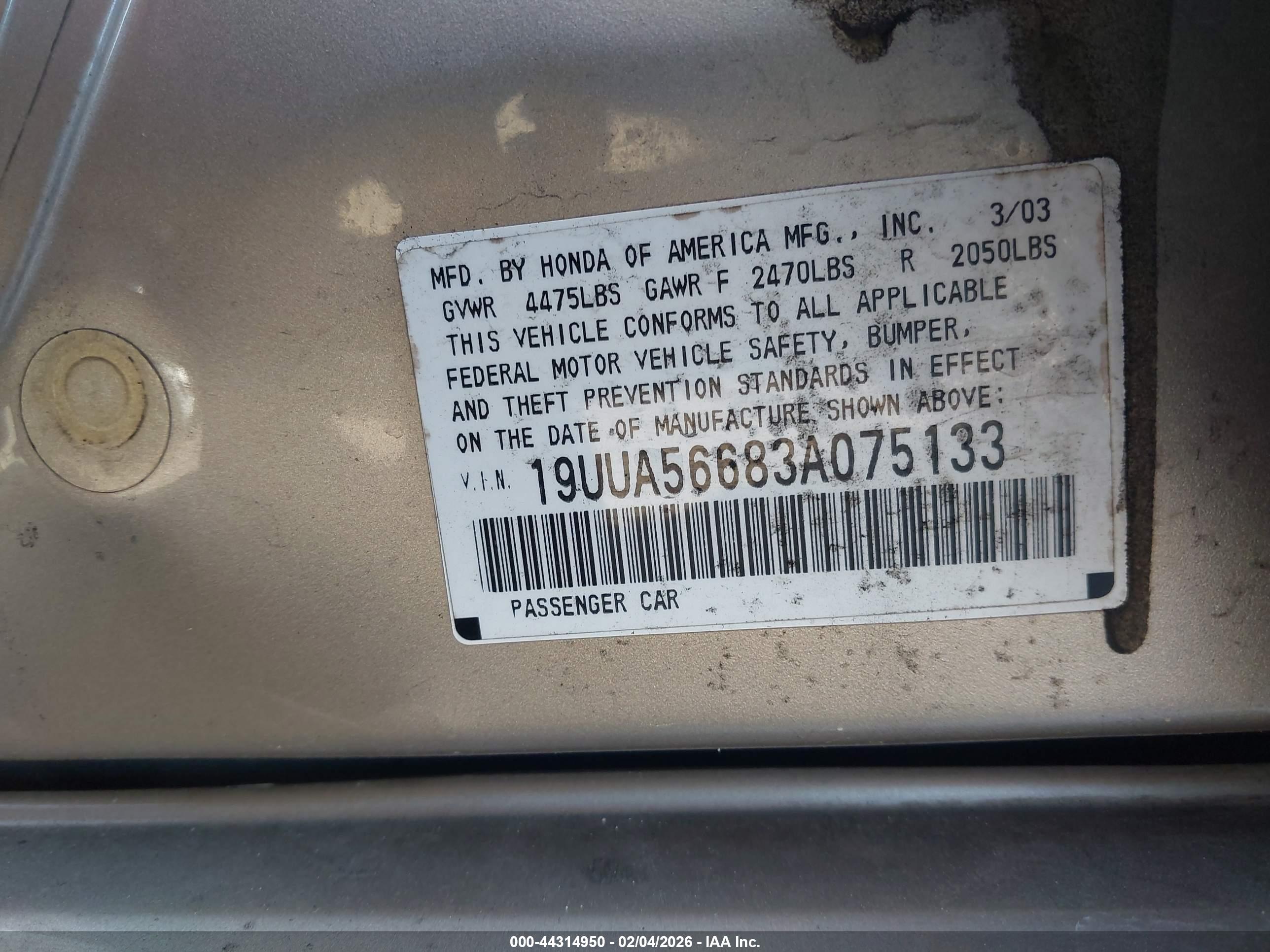 ACURA TL image 9