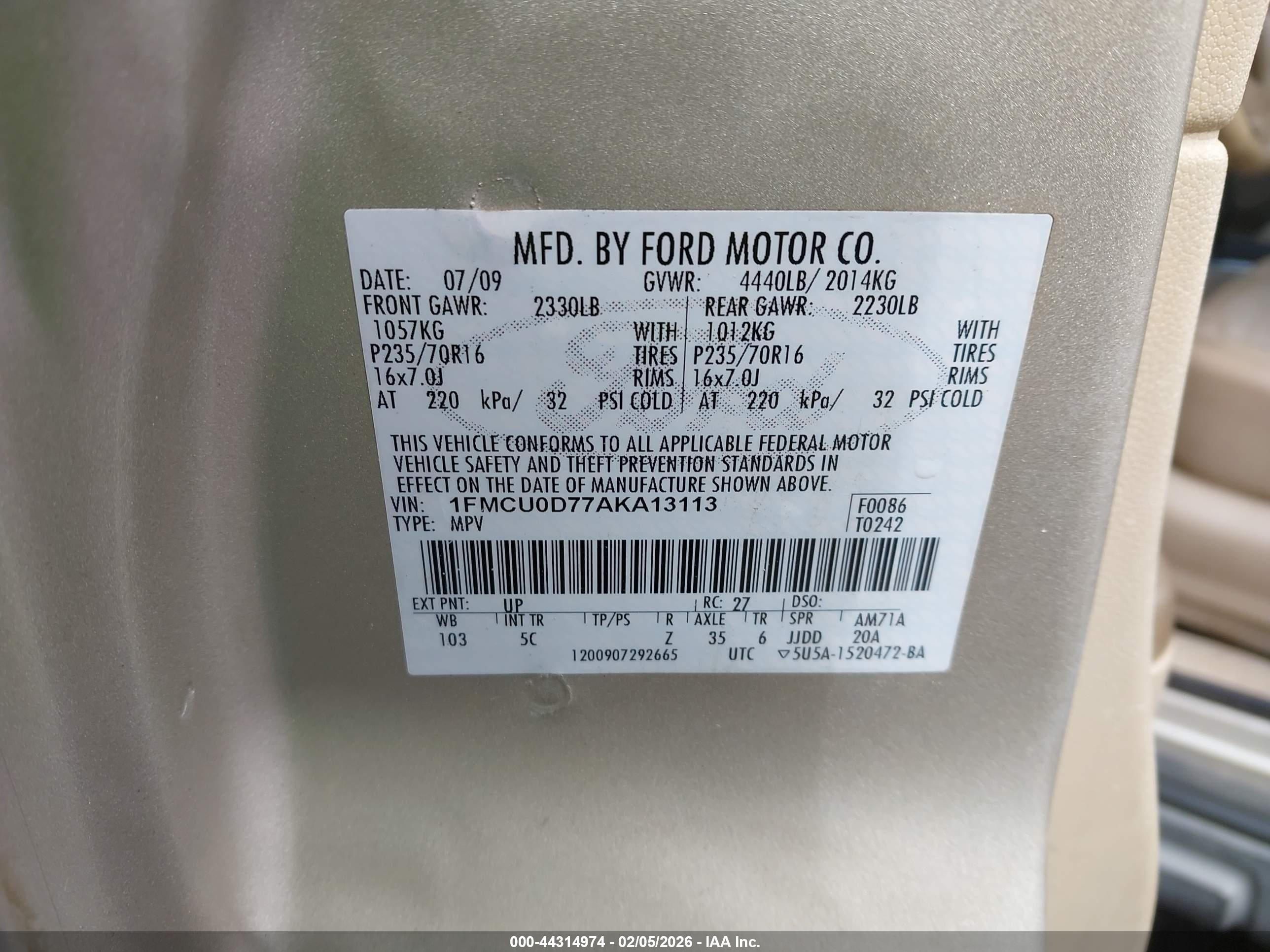 FORD ESCAPE image 9