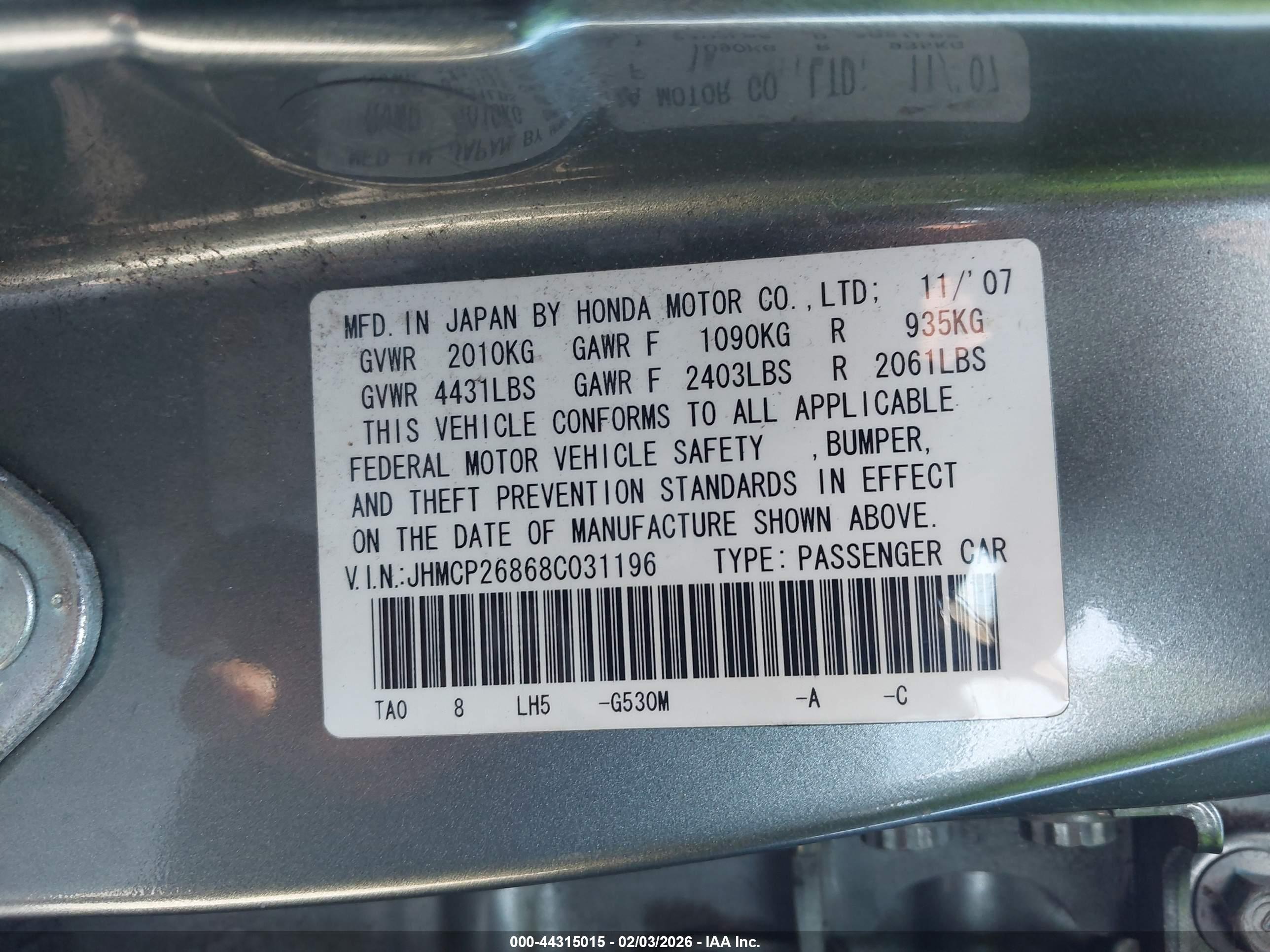 HONDA ACCORD image 9