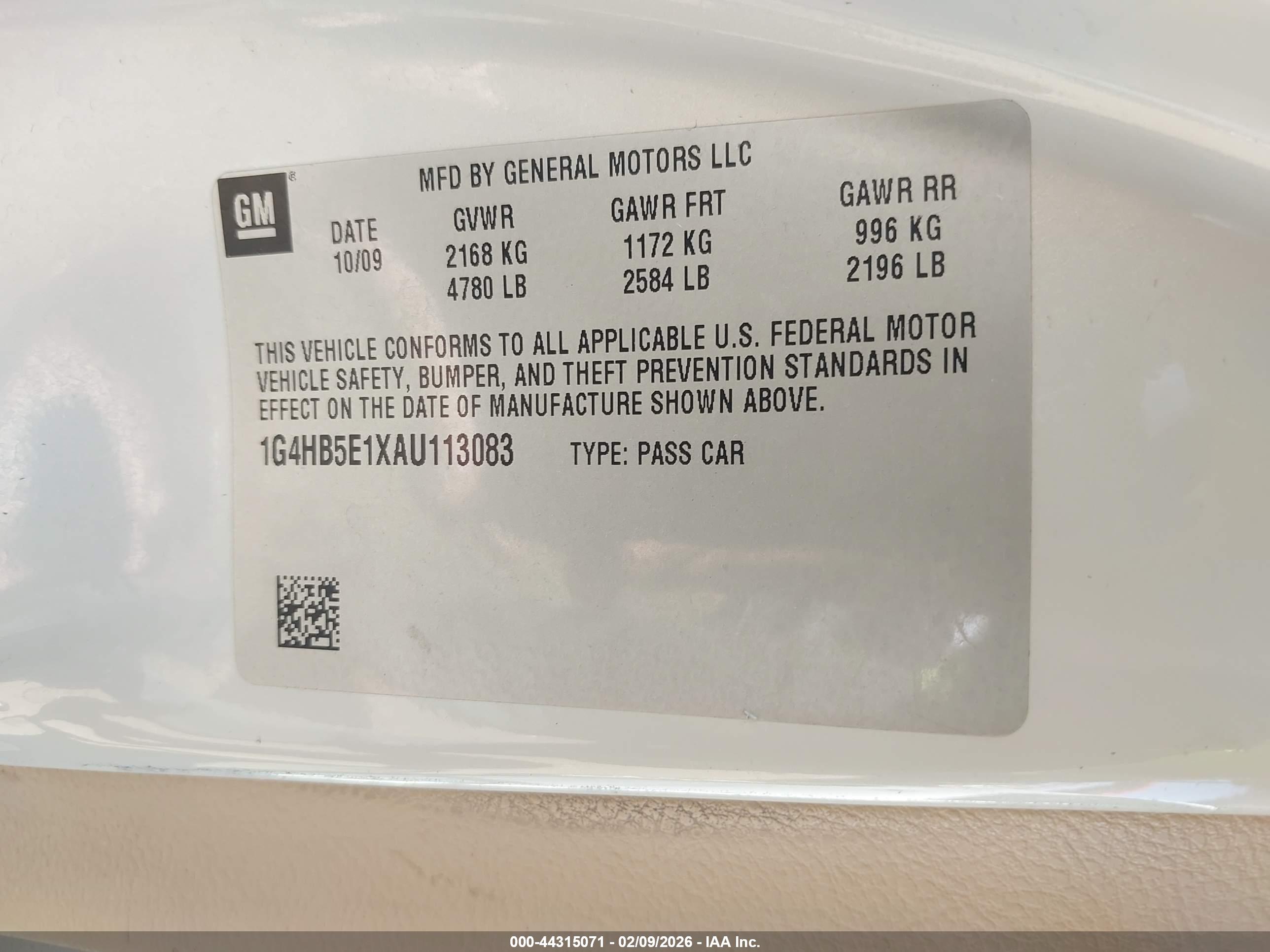 BUICK LUCERNE image 9