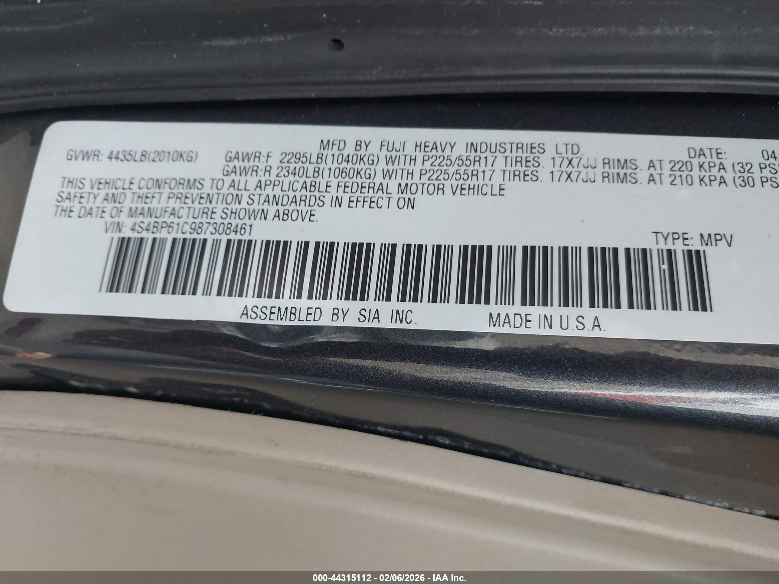SUBARU OUTBACK image 9
