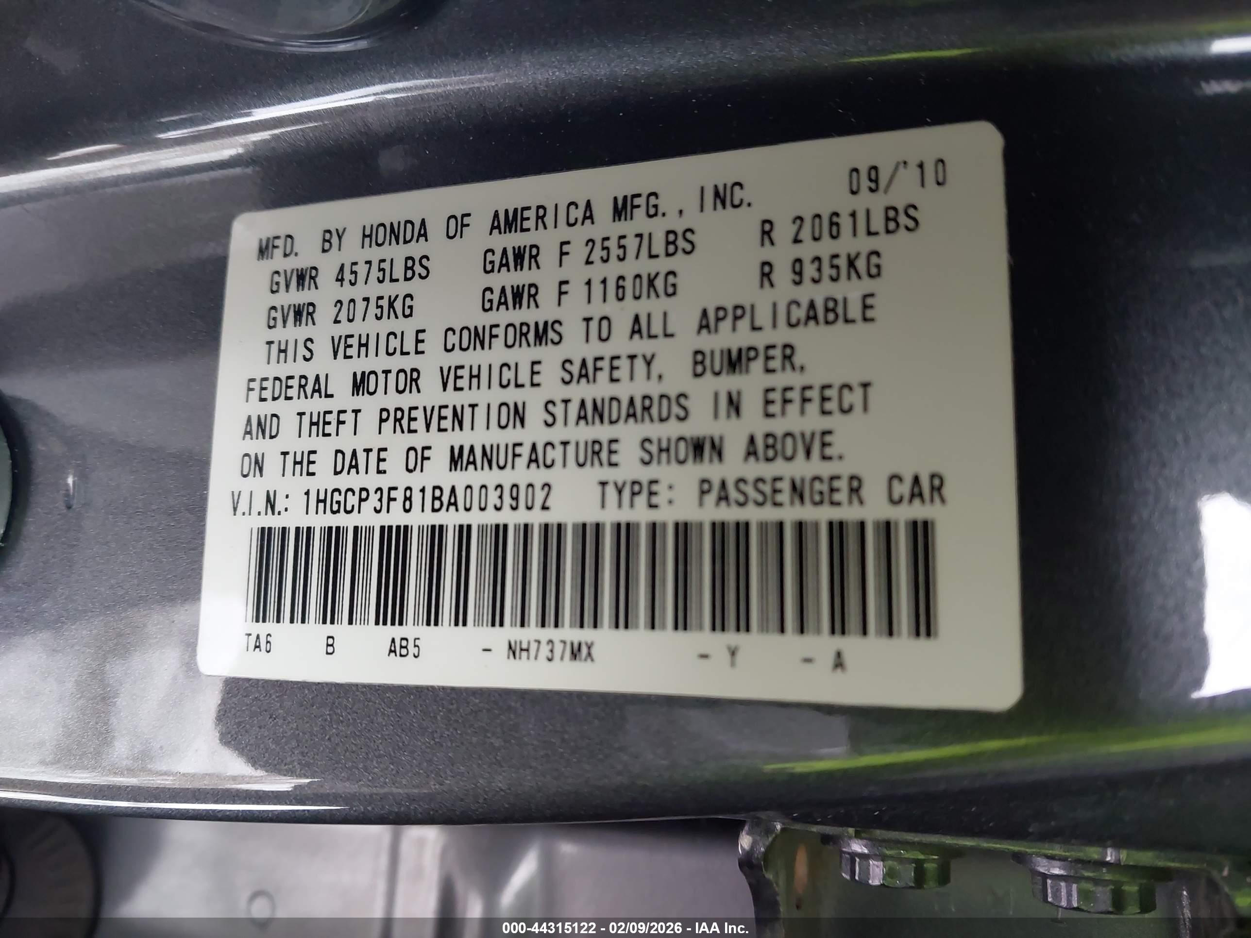 HONDA ACCORD image 9