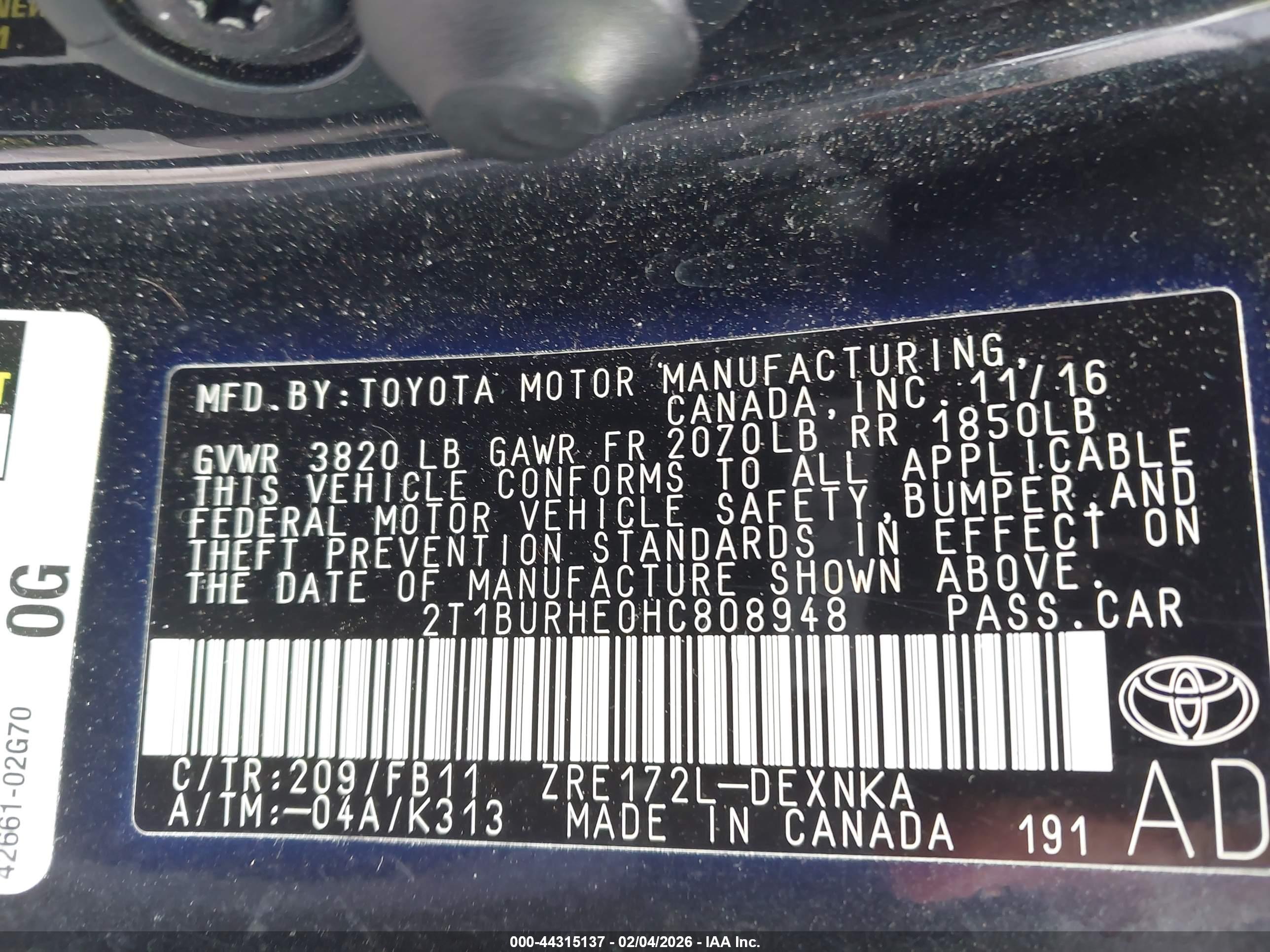TOYOTA COROLLA image 9