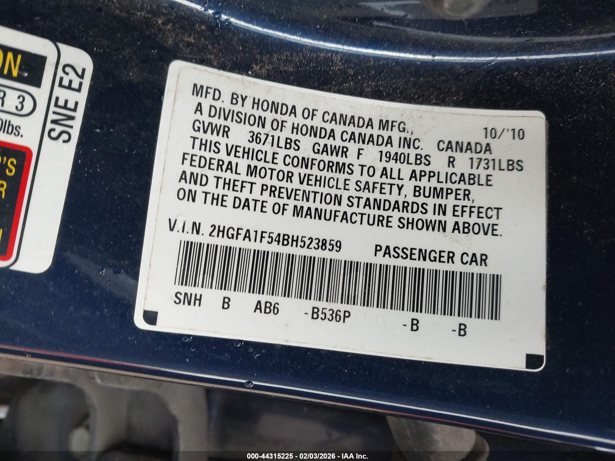 HONDA CIVIC image 9