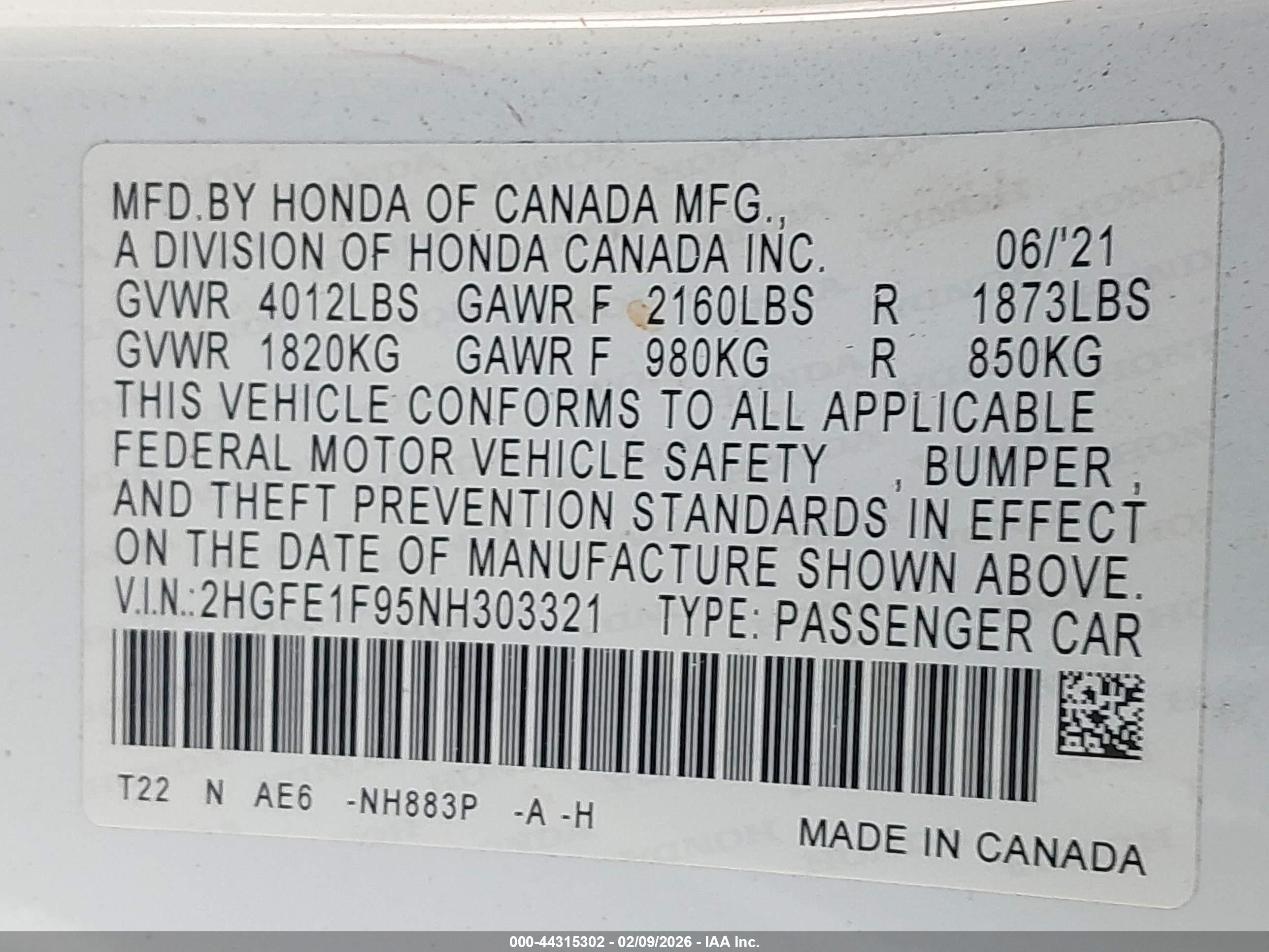 HONDA CIVIC image 9