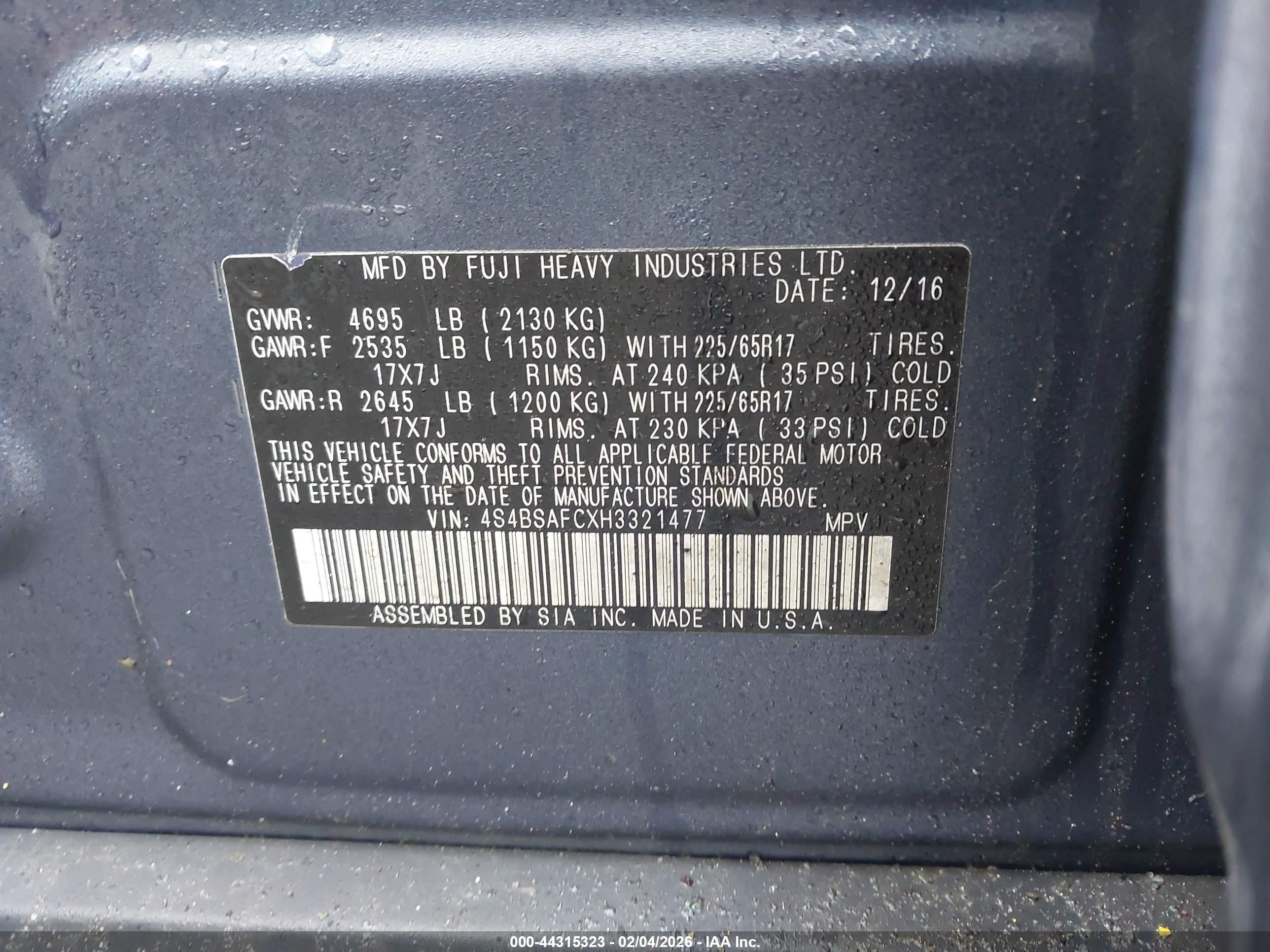 SUBARU OUTBACK image 9