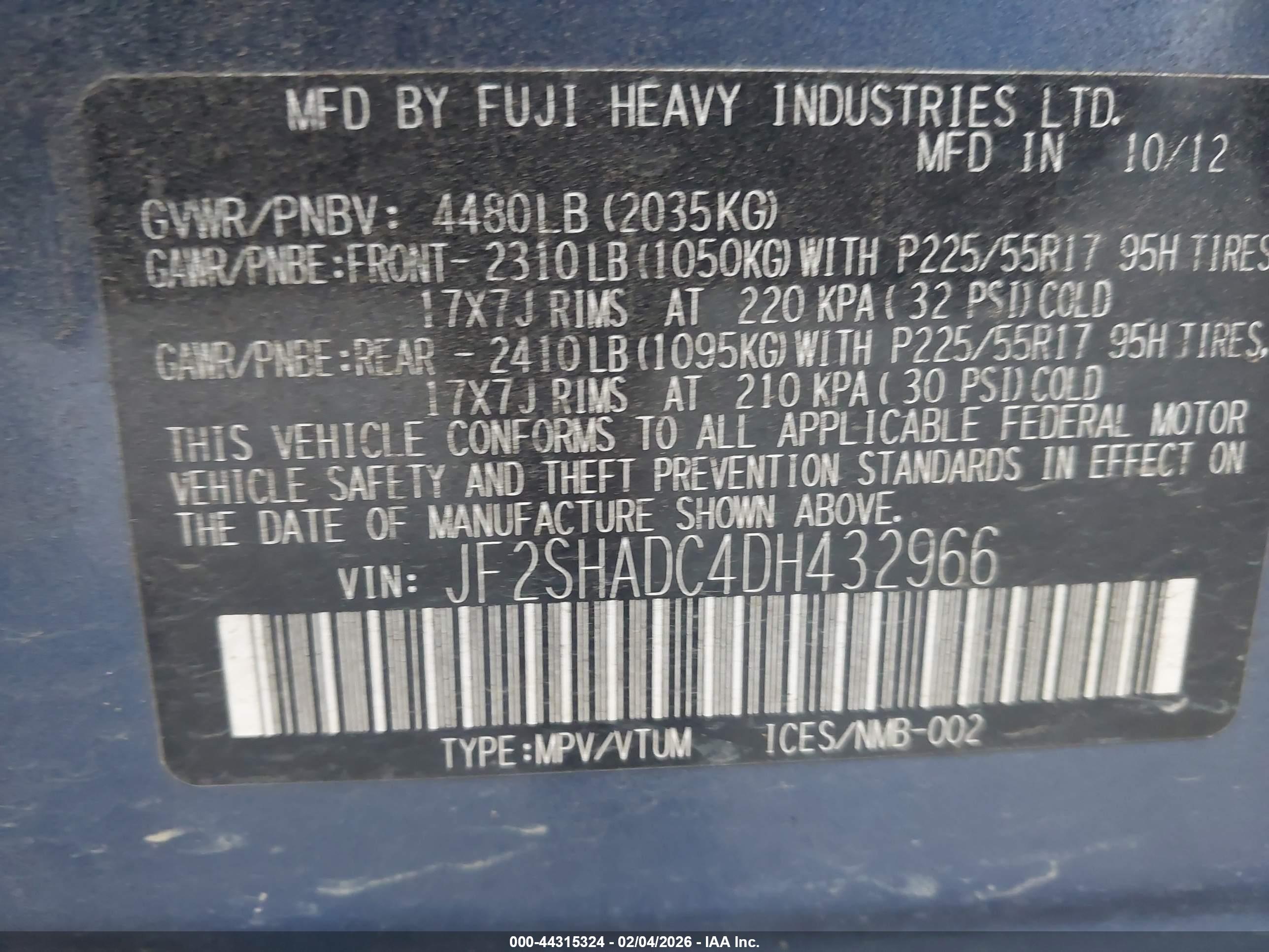 SUBARU FORESTER image 9