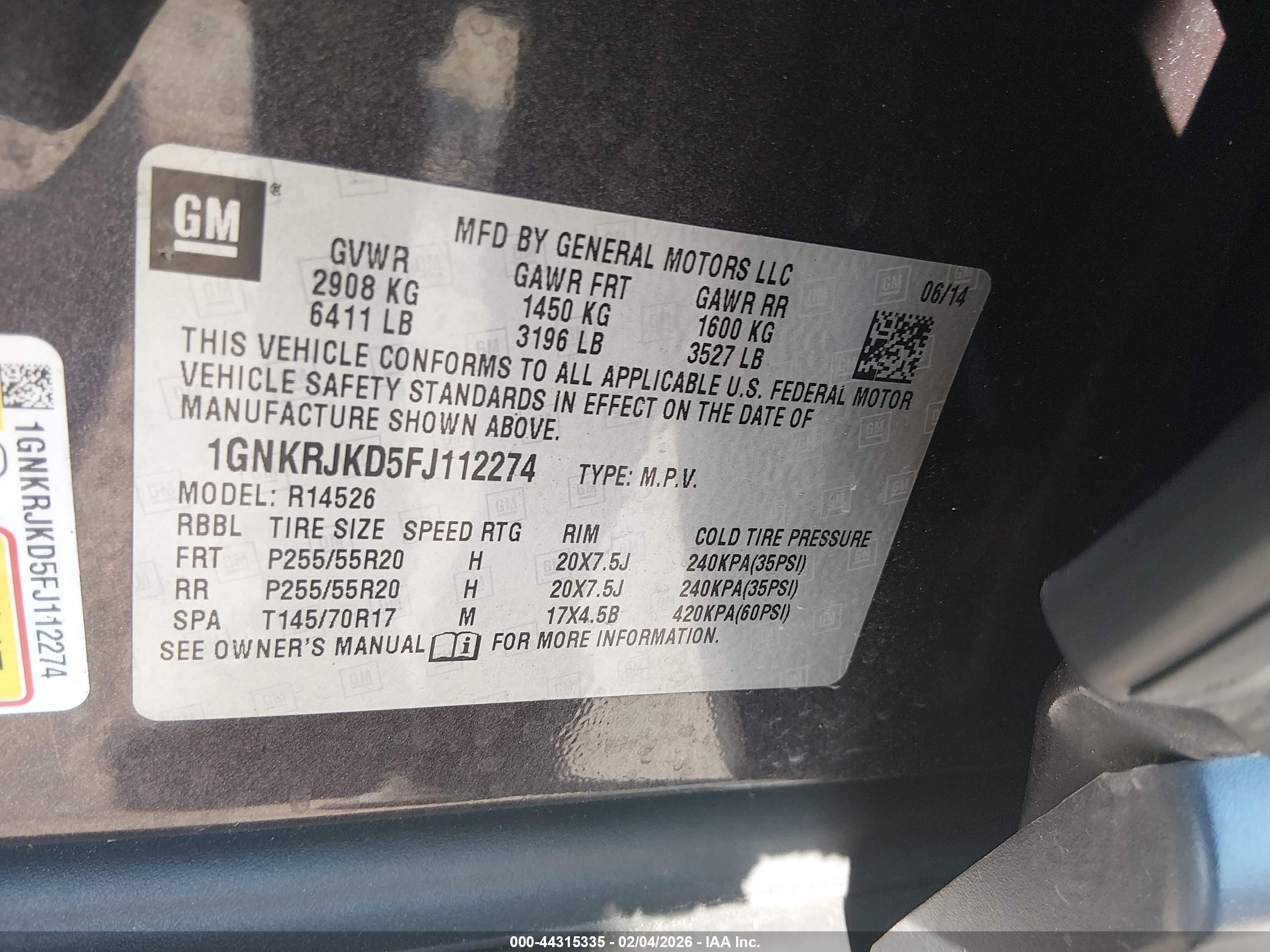 CHEVROLET TRAVERSE image 9