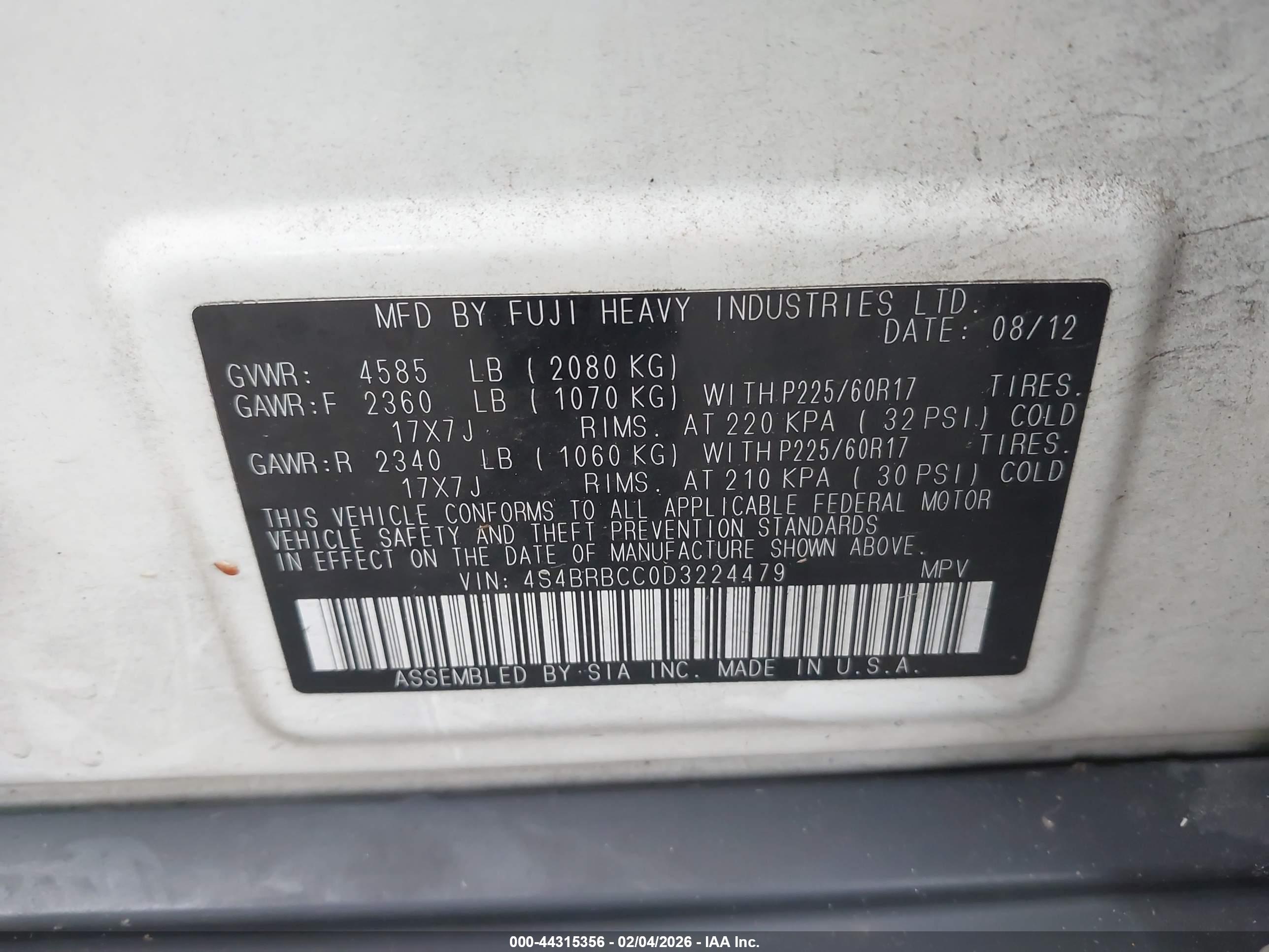 SUBARU OUTBACK image 9