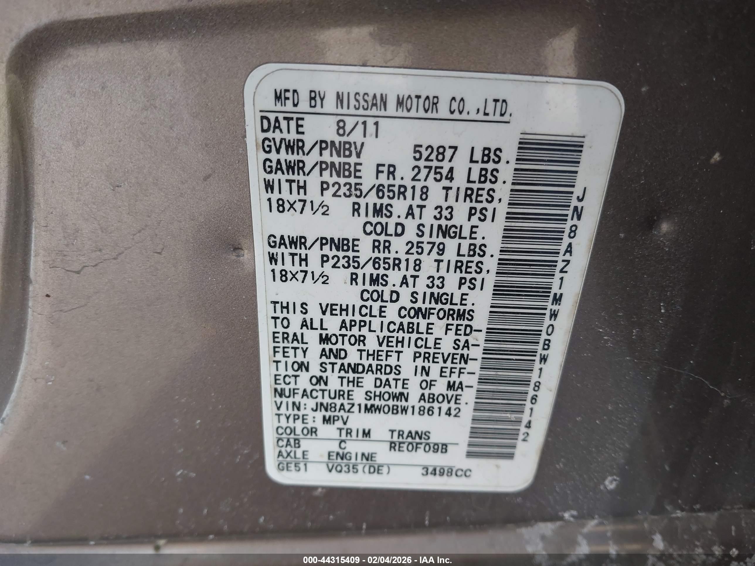NISSAN MURANO image 9