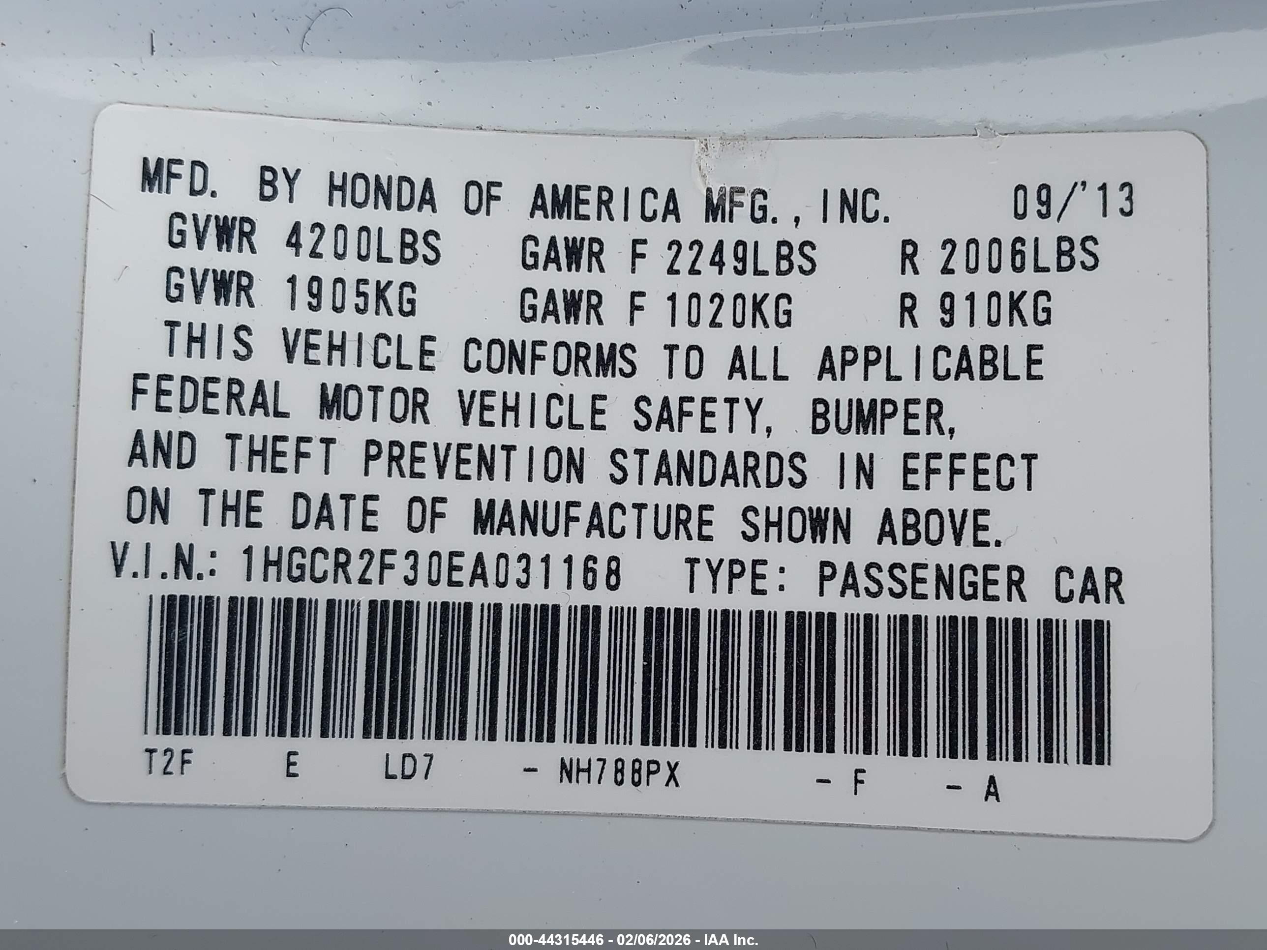 HONDA ACCORD image 9