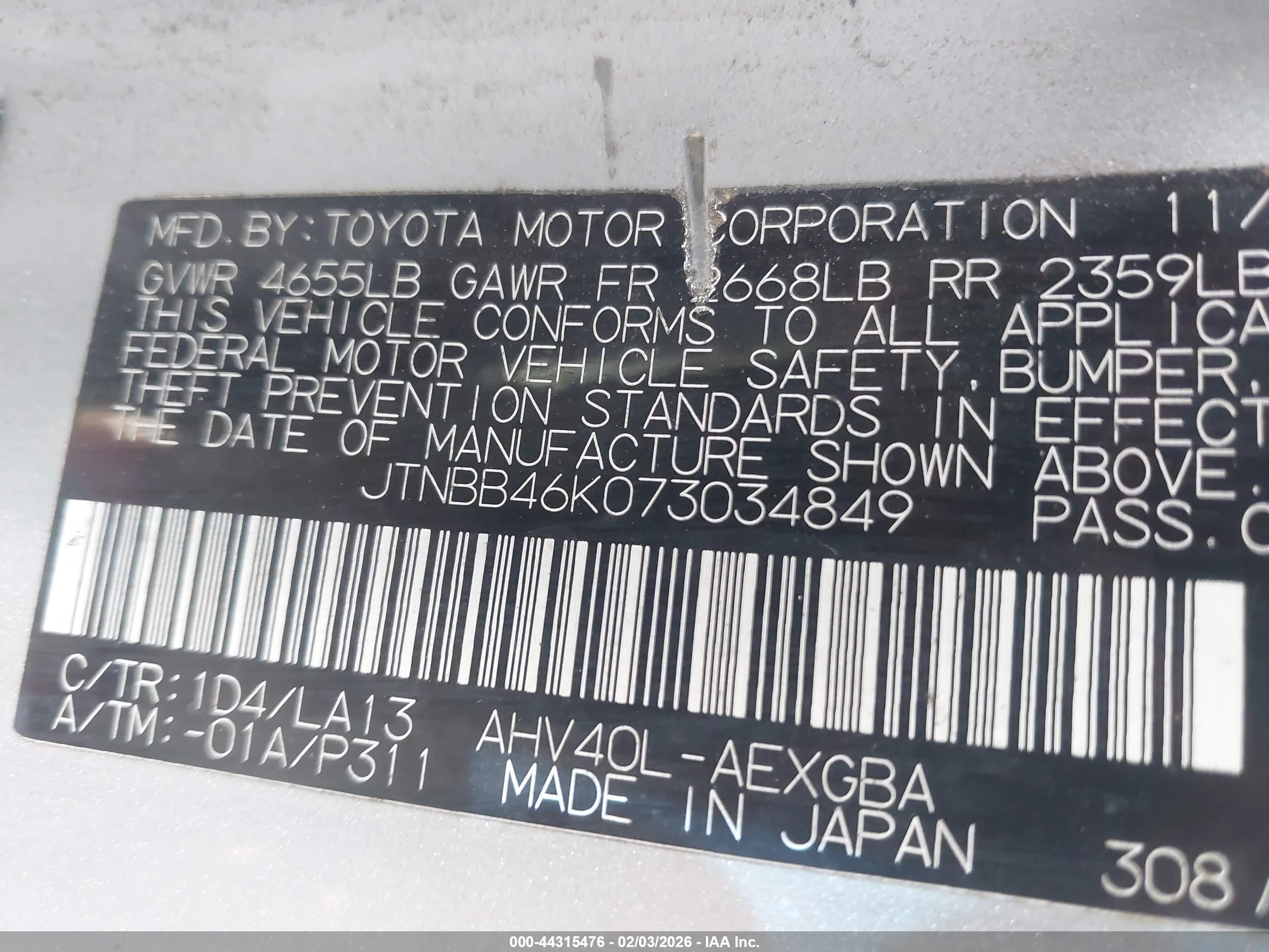TOYOTA CAMRY image 9