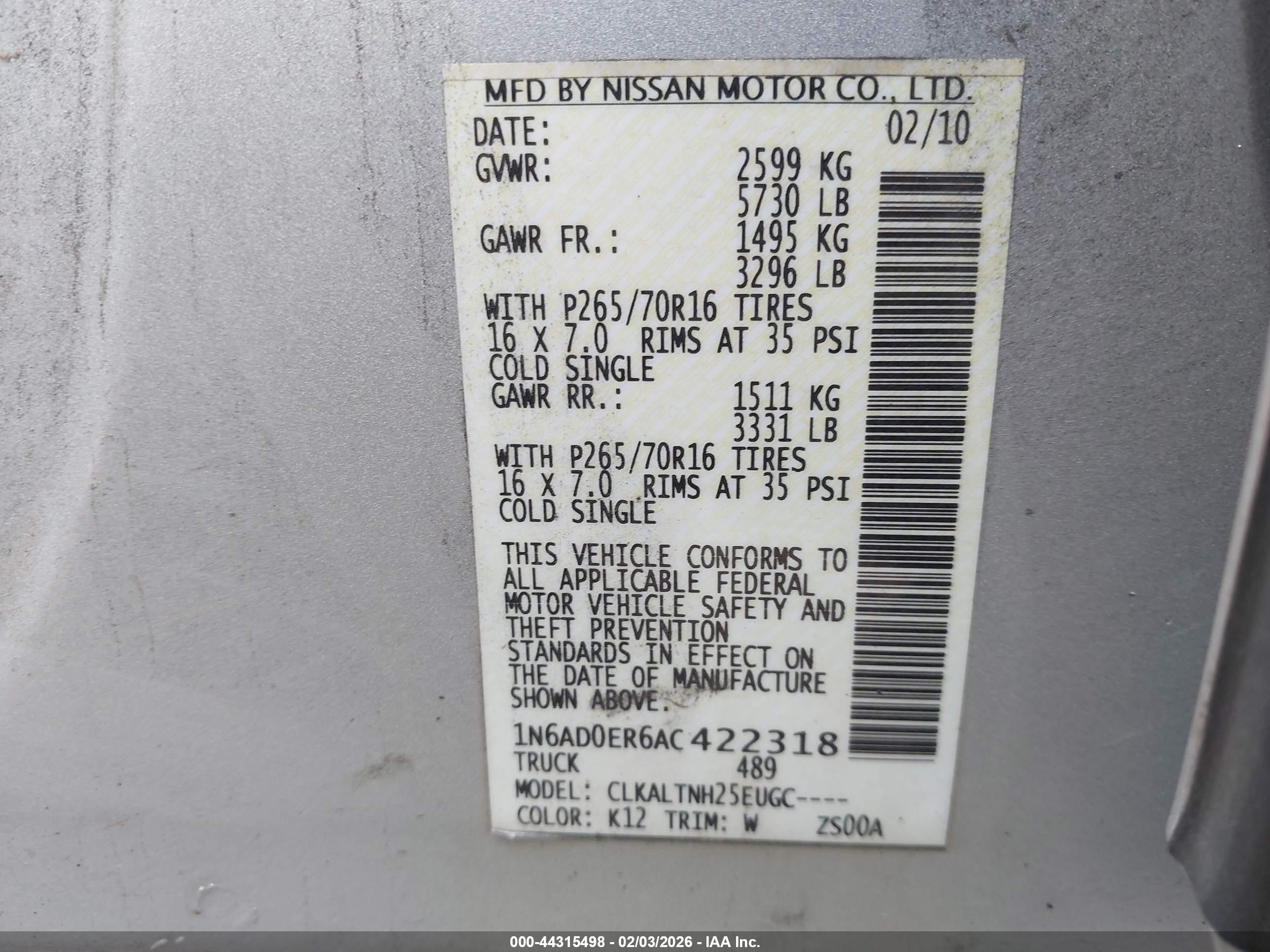 NISSAN FRONTIER image 9