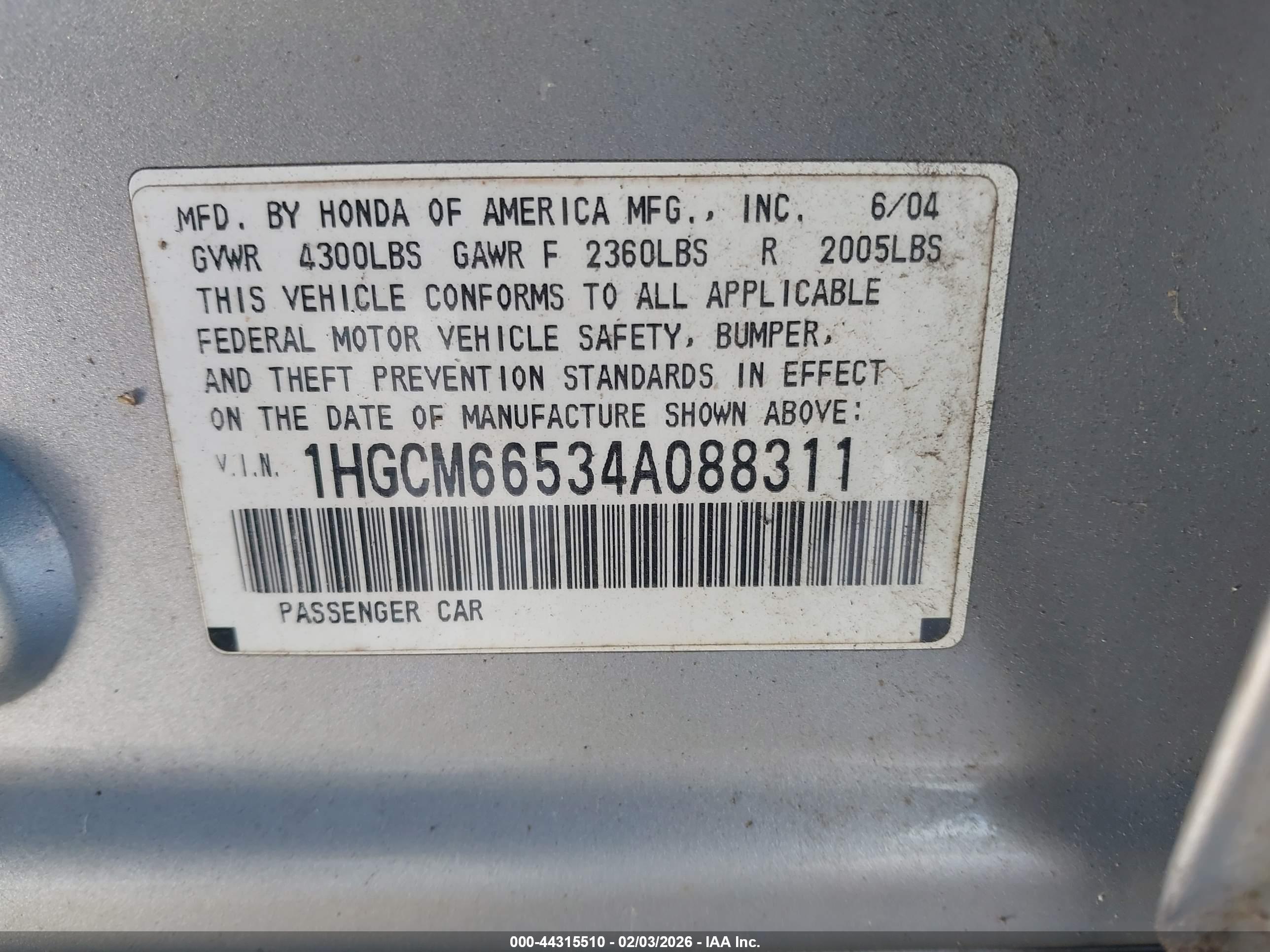 HONDA ACCORD image 9
