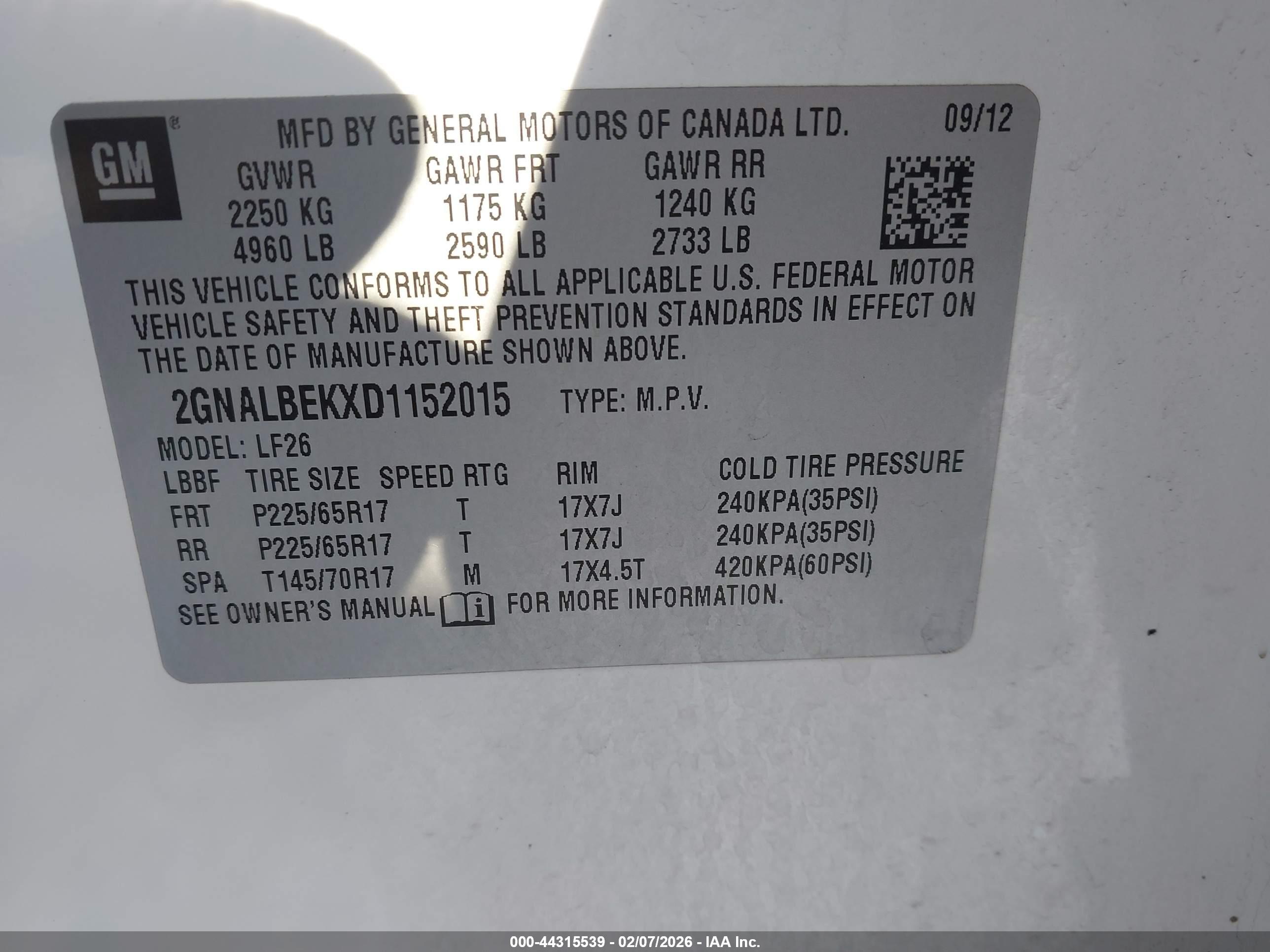 CHEVROLET EQUINOX image 9