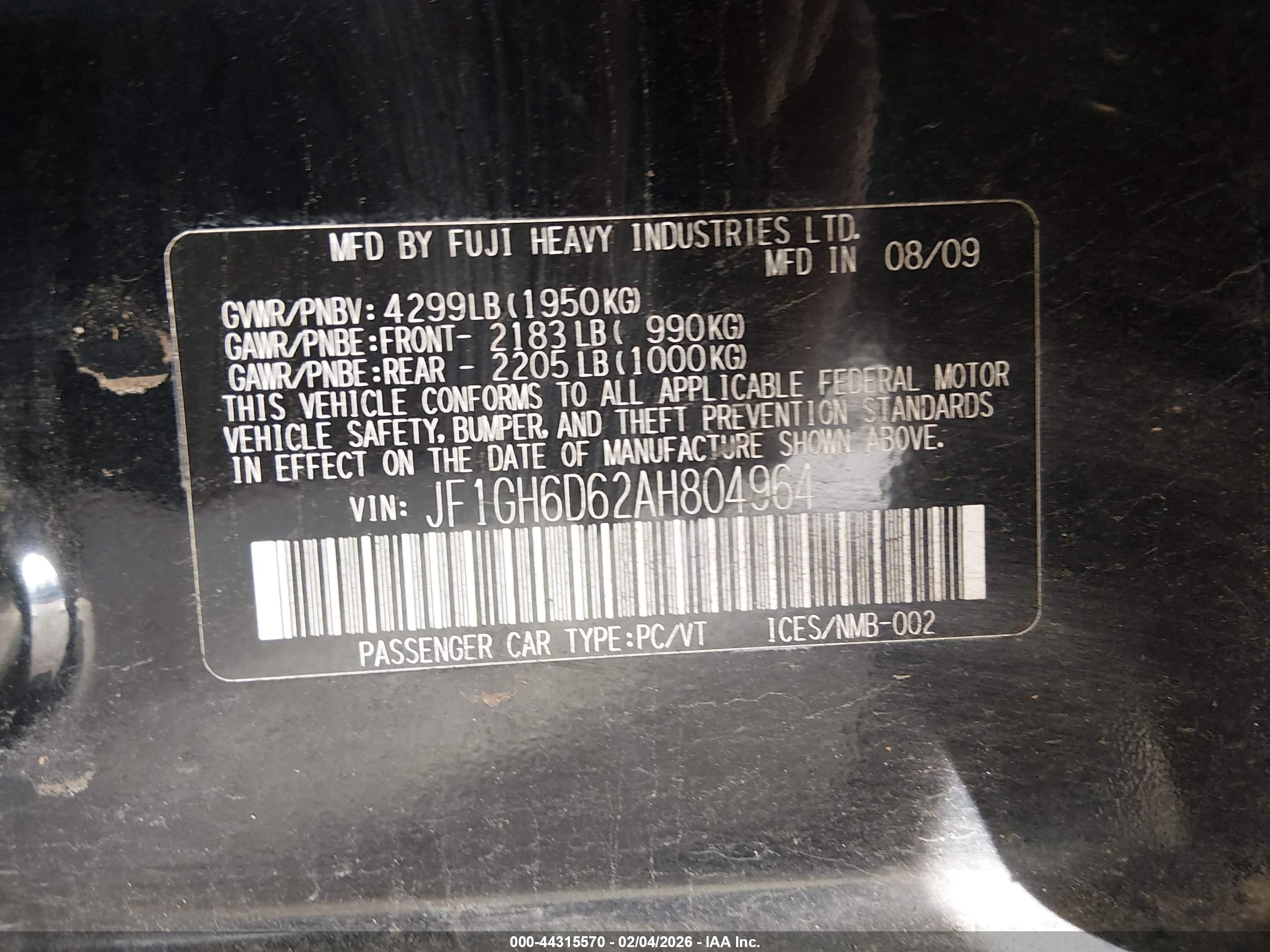 SUBARU IMPREZA image 9